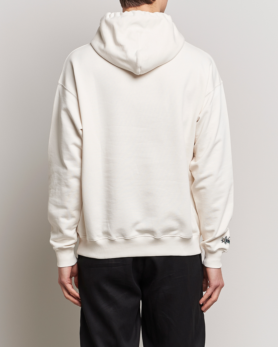 Hombres | Jerséis y prendas de punto | Drôle de Monsieur | Fleur Embroidered Hoodie Off White