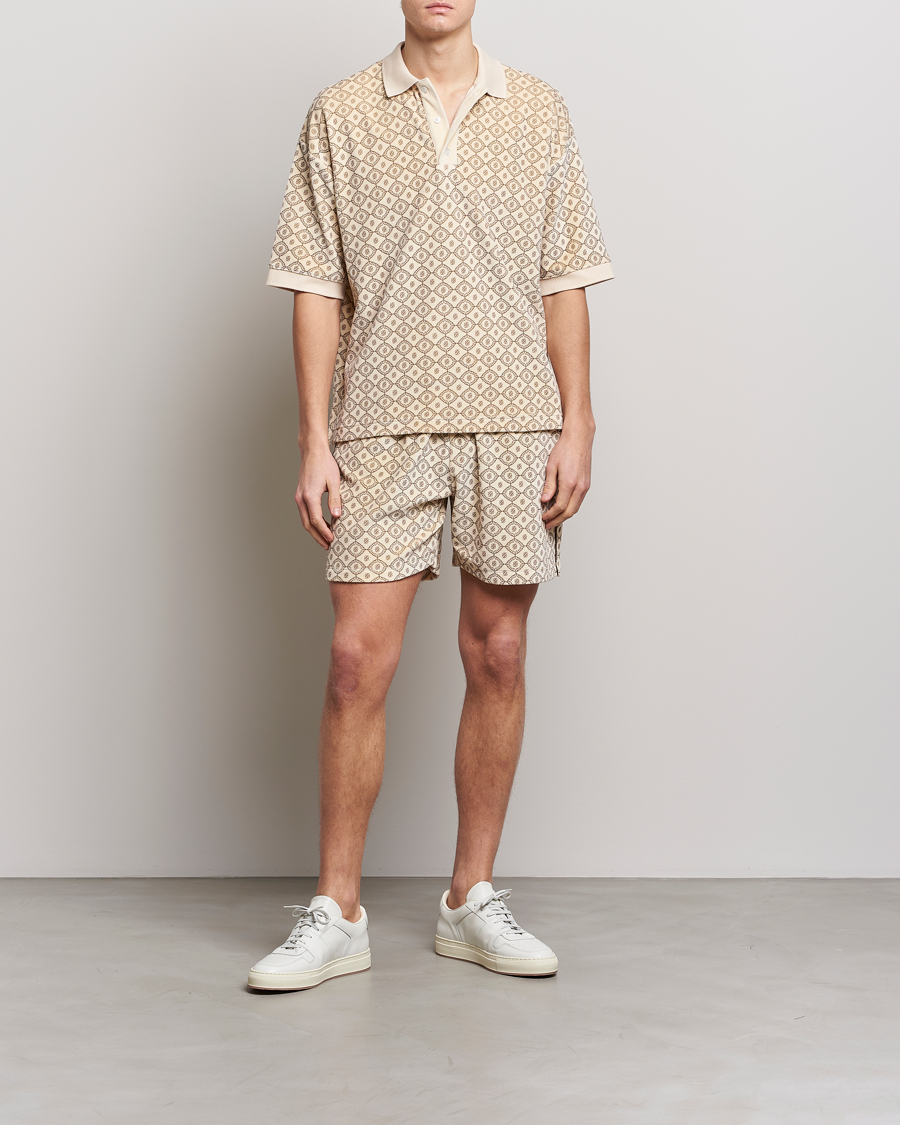 Hombres | Polos | Drôle de Monsieur | Monogram Terry Polo Off White