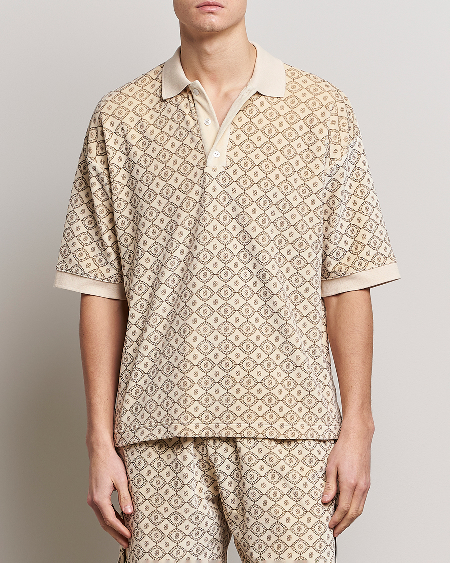 Hombres | Polos | Drôle de Monsieur | Monogram Terry Polo Off White