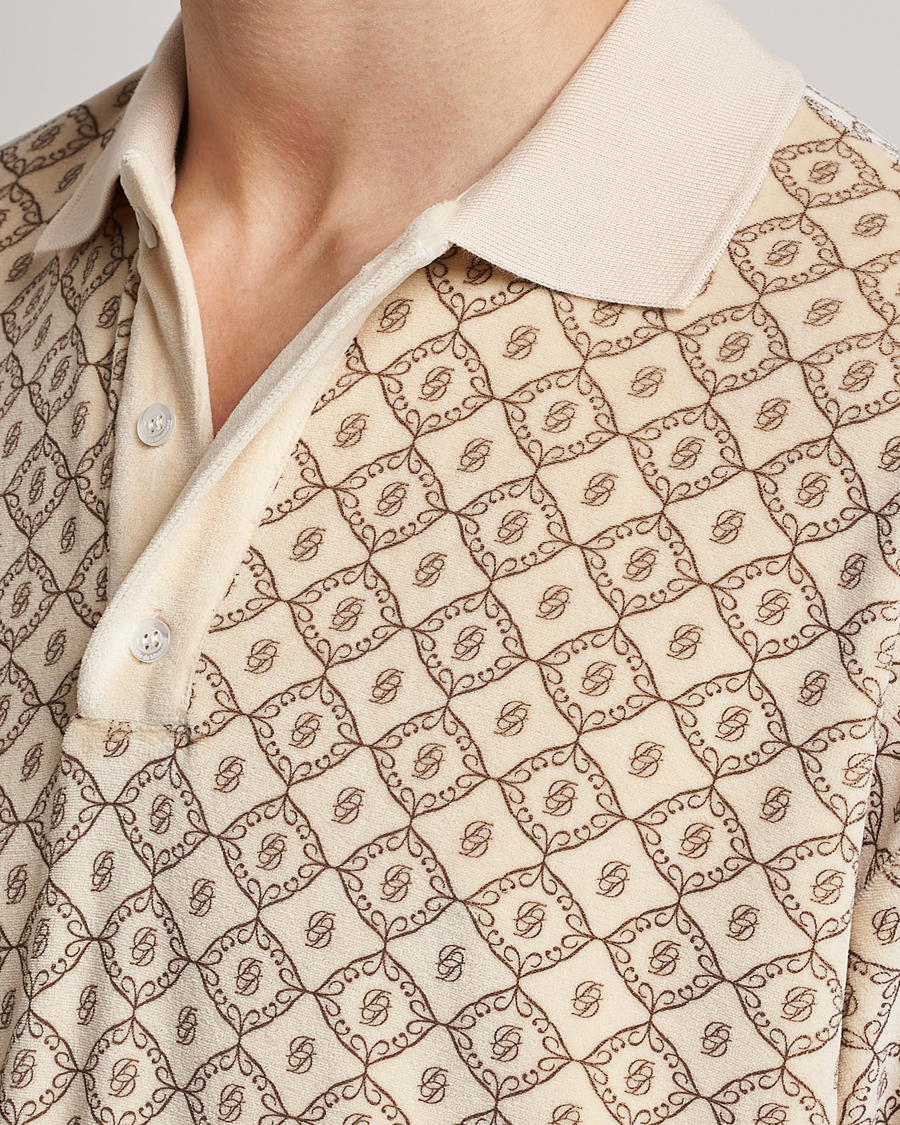 Hombres | Polos | Drôle de Monsieur | Monogram Terry Polo Off White