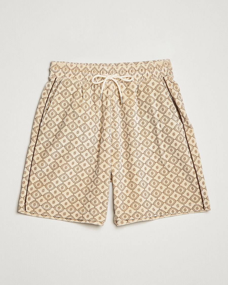 Hombres | Pantalones cortos | Drôle de Monsieur | Monogram Terry Shorts Off White
