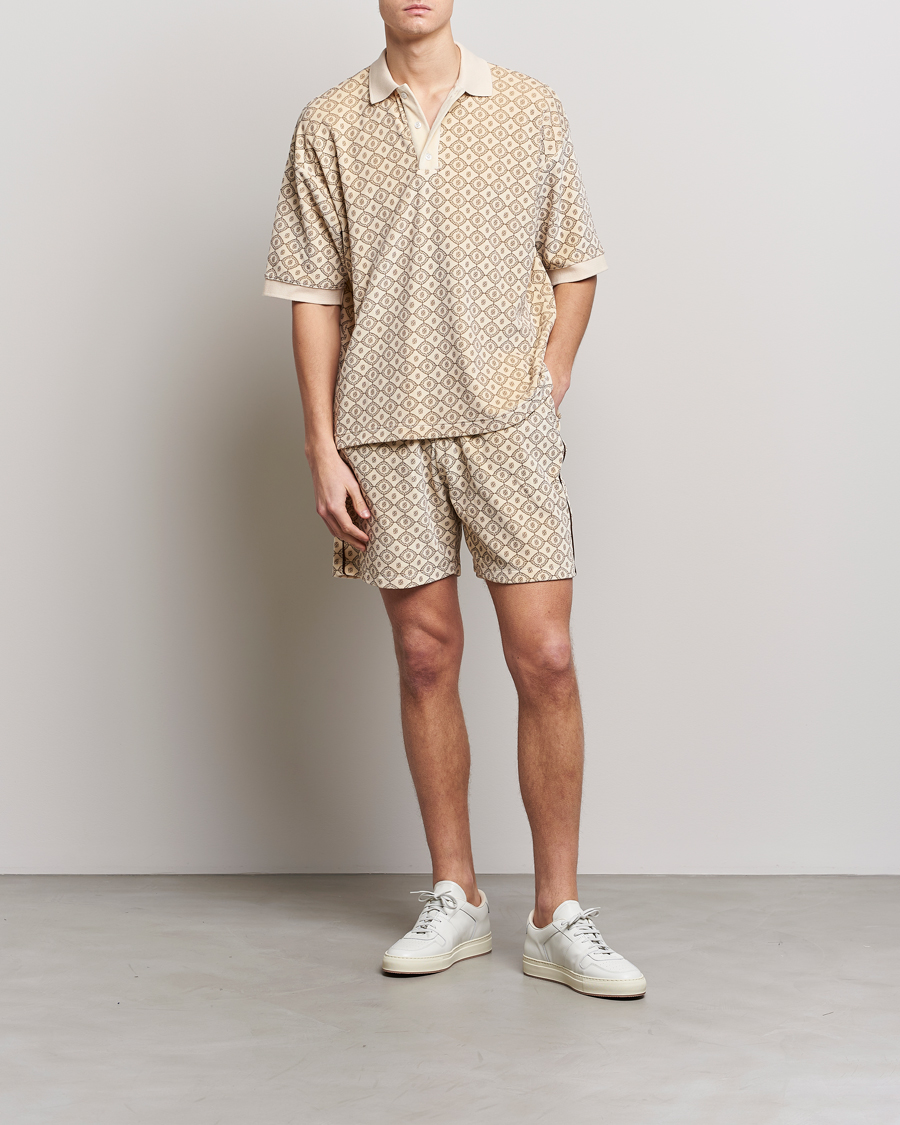 Hombres | Pantalones cortos | Drôle de Monsieur | Monogram Terry Shorts Off White