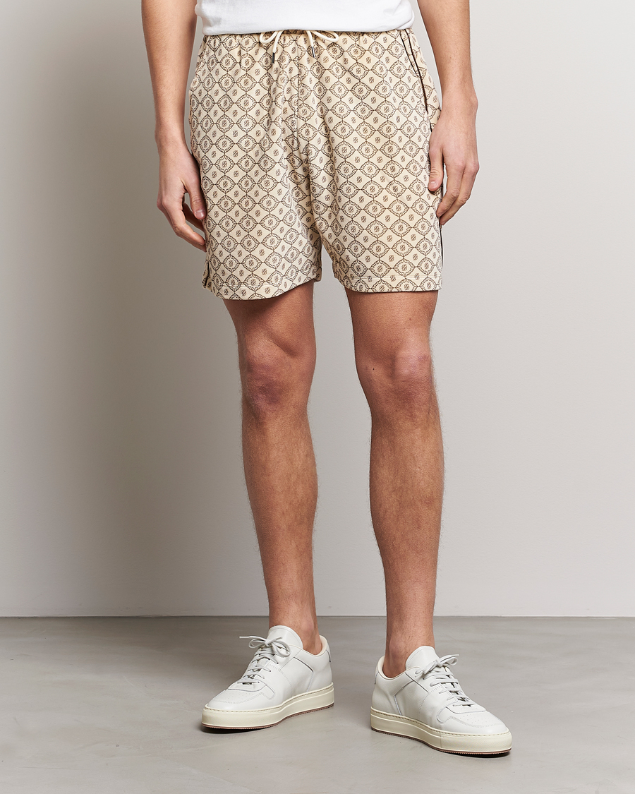 Hombres | Pantalones cortos | Drôle de Monsieur | Monogram Terry Shorts Off White