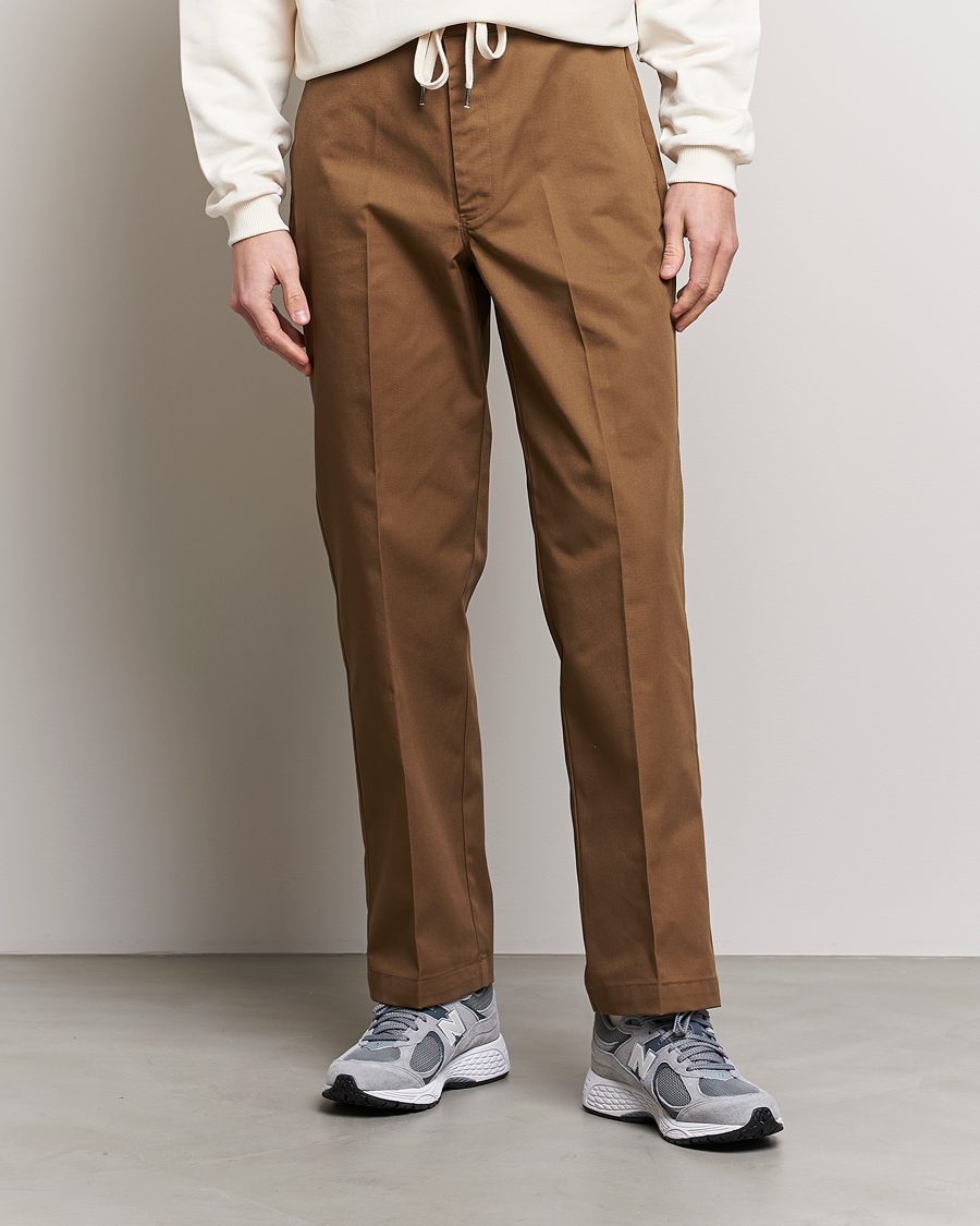 Hombres | Pantalones | Drôle de Monsieur | Twill Pants Brown
