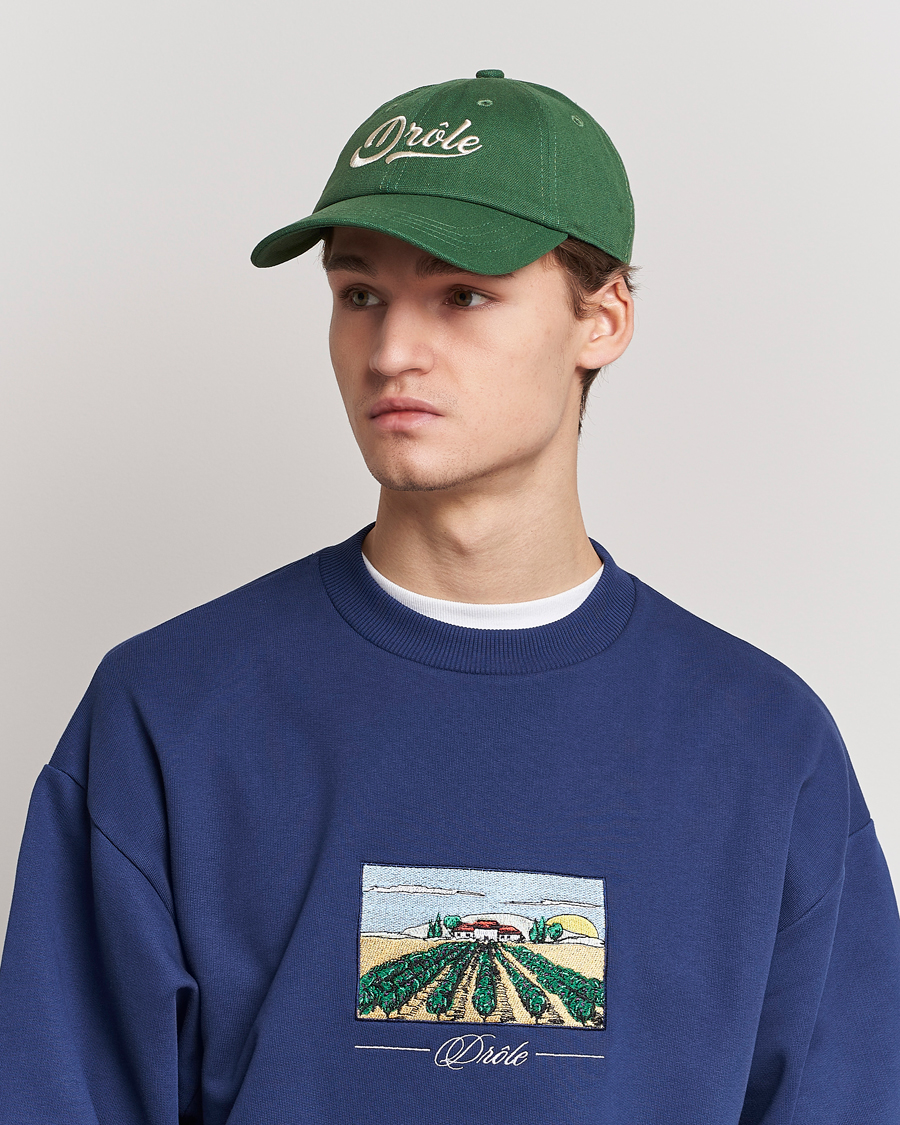 Hombres | Drôle de Monsieur Sport Baseball Cap Green | Drôle de Monsieur | Sport Baseball Cap Green