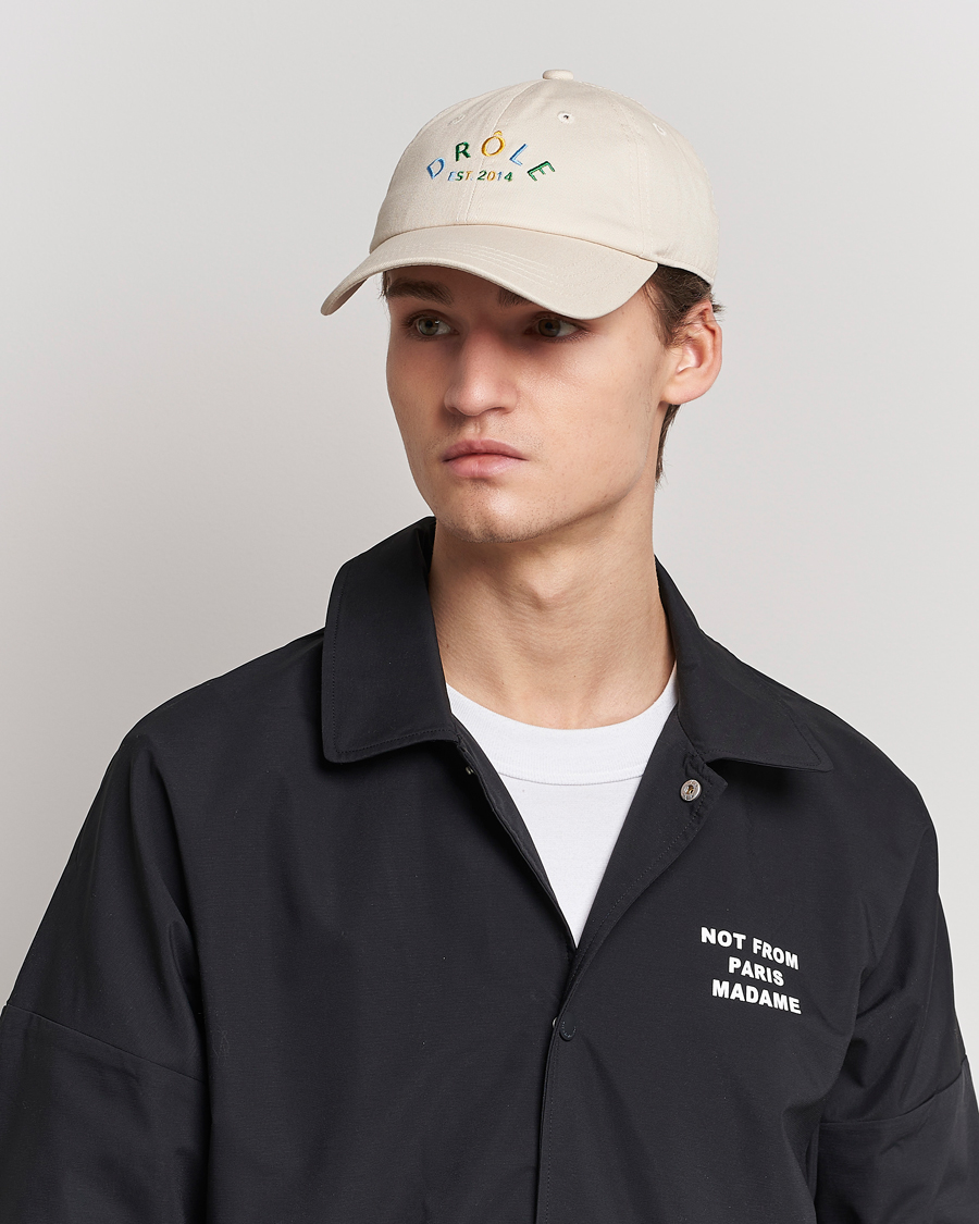 Hombres | Drôle de Monsieur Fleur Baseball Cap Beige | Drôle de Monsieur | Fleur Baseball Cap Beige