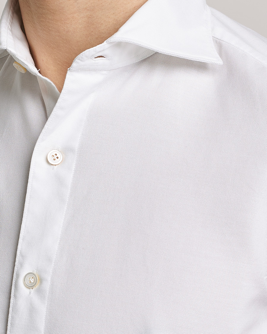 Hombres | Camisas | Finamore Napoli | Tokyo Slim Chambray Shirt White