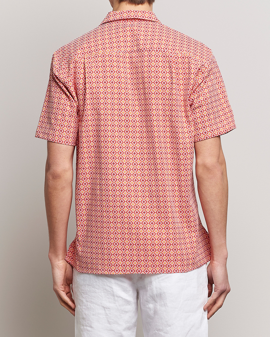 Hombres | Camisas | Gitman Vintage | Summer Ready Jacquard Camp Shirt Rosa