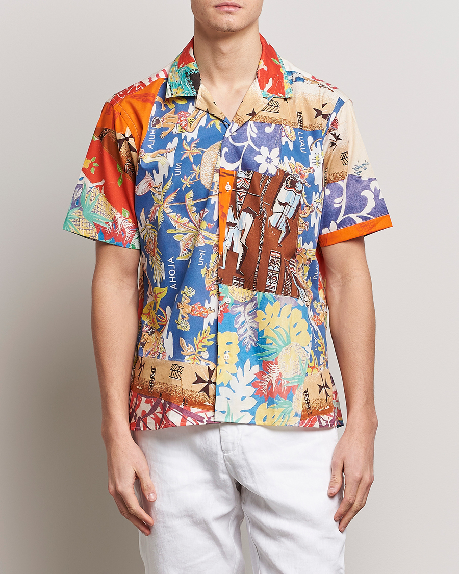 Hombres | Camisas | Gitman Vintage | Aloha Quilt Camp Shirt Multicolor