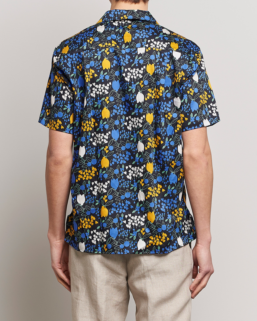 Hombres | Camisas | Gitman Vintage | Tulip Fields Camp Shirt Blue