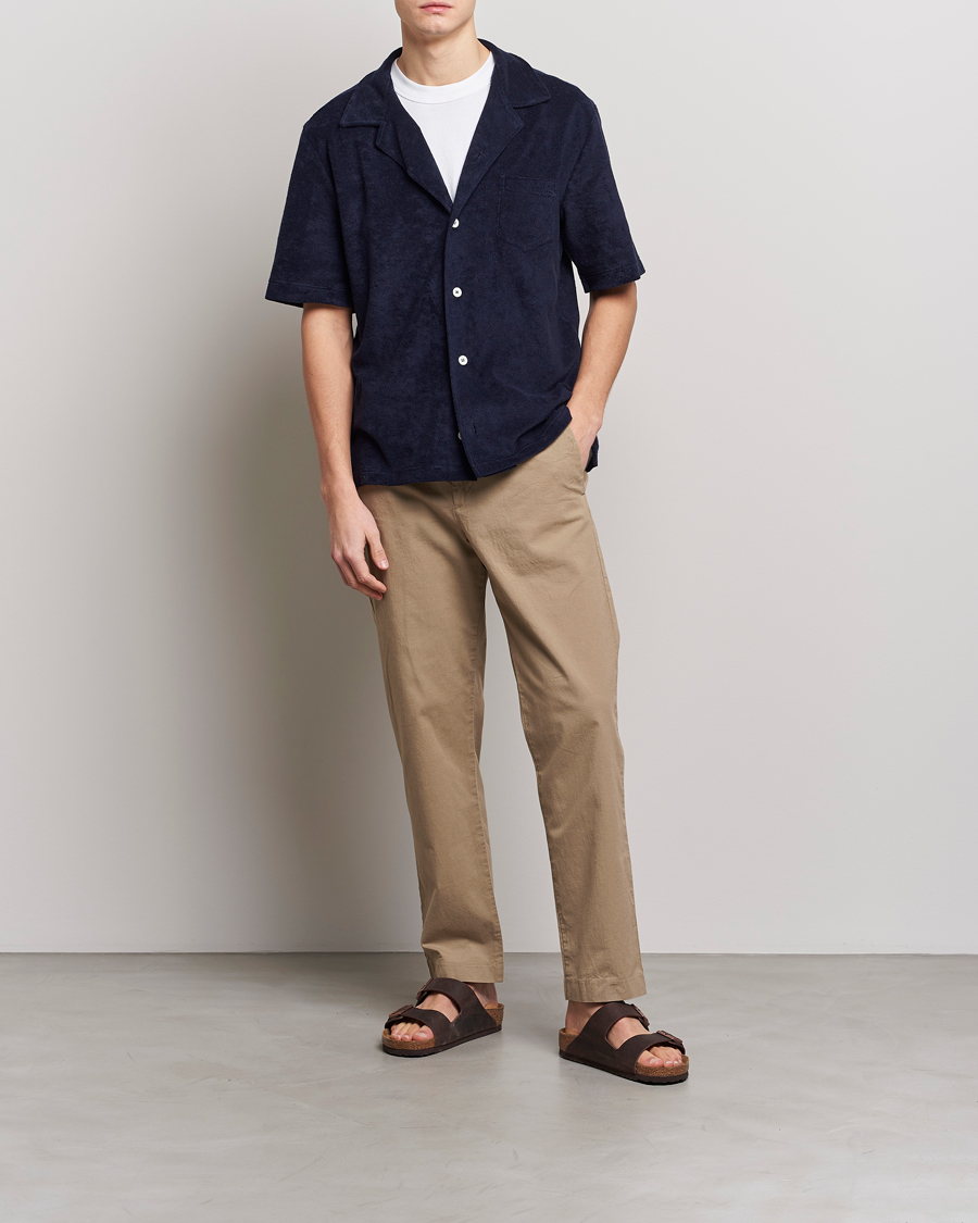 Hombres | Camisas | Howlin' | Short Sleeve Terry Shirt Navy