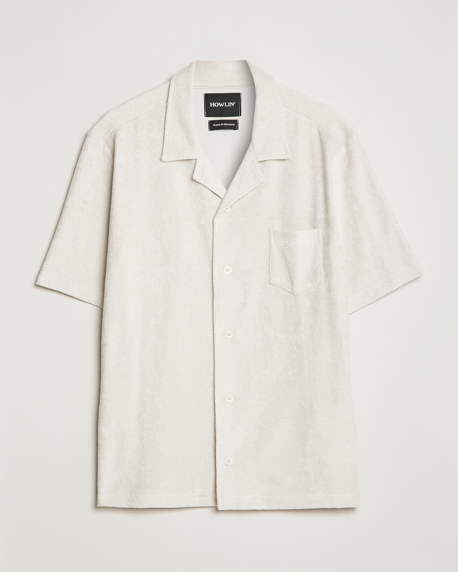 Hombres | Camisas | Howlin' | Short Sleeve Terry Shirt White Sand