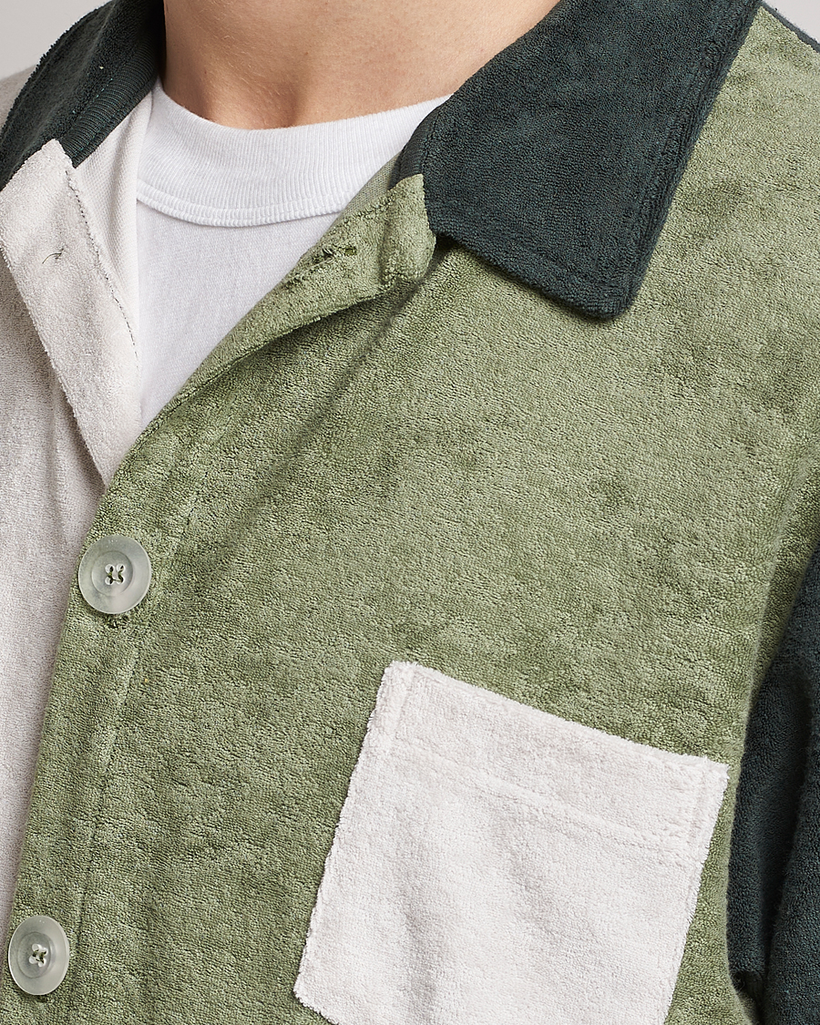 Hombres | Camisas | Howlin' | Short Sleeve Color Block Terry Shirt Agave