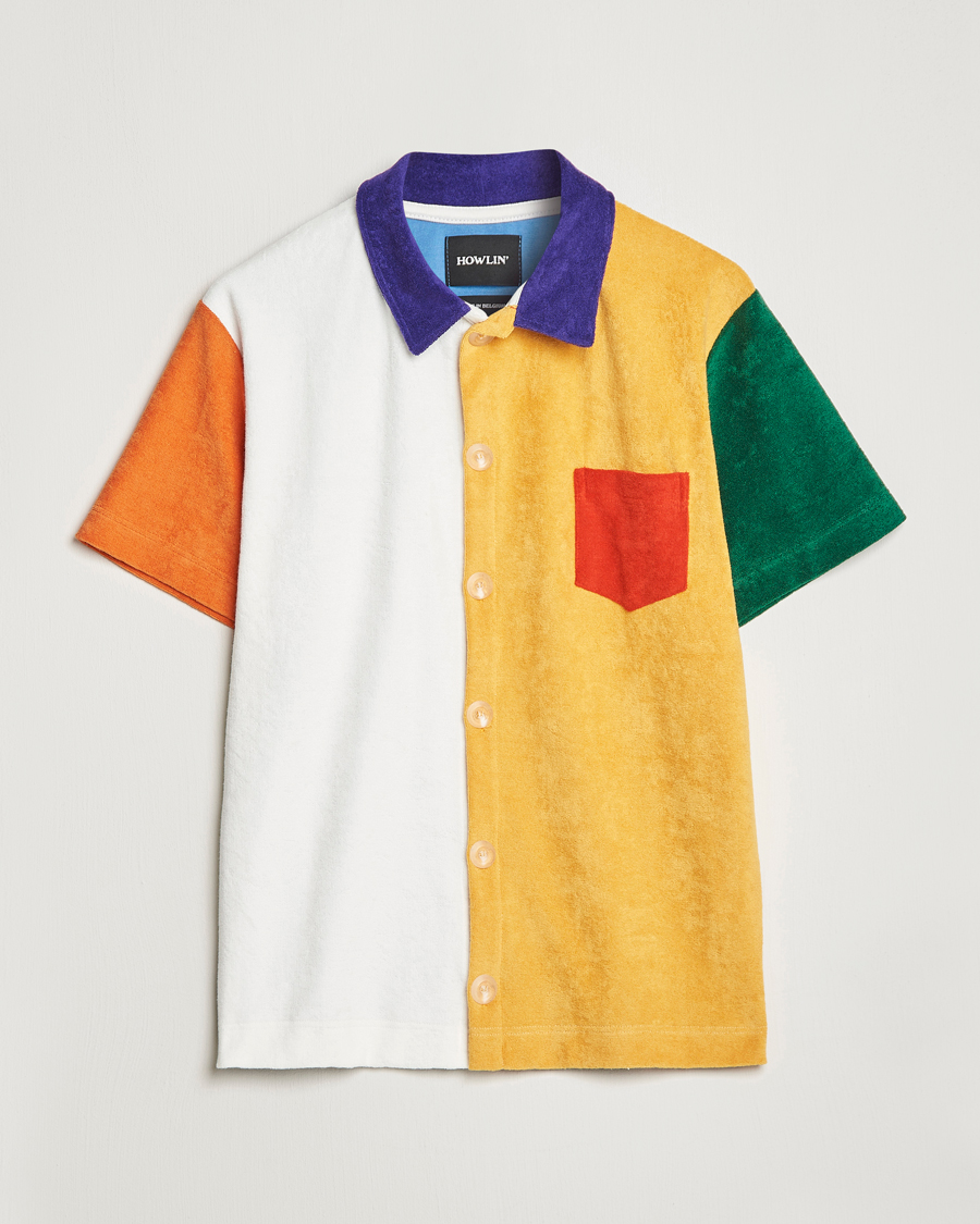Hombres | Camisas | Howlin' | Short Sleeve Color Block Terry Shirt Butter In The Sun