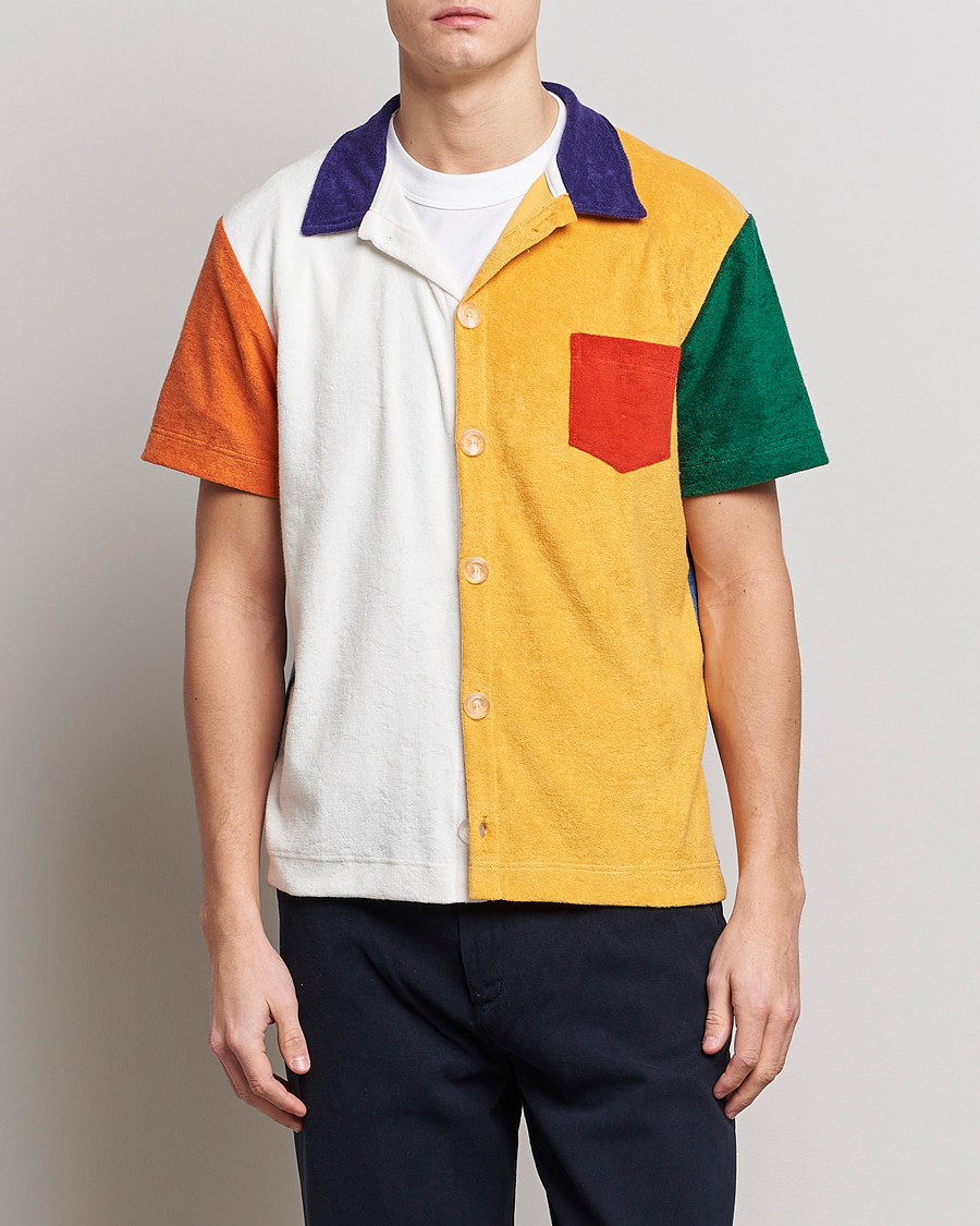 Hombres | Camisas | Howlin' | Short Sleeve Color Block Terry Shirt Butter In The Sun