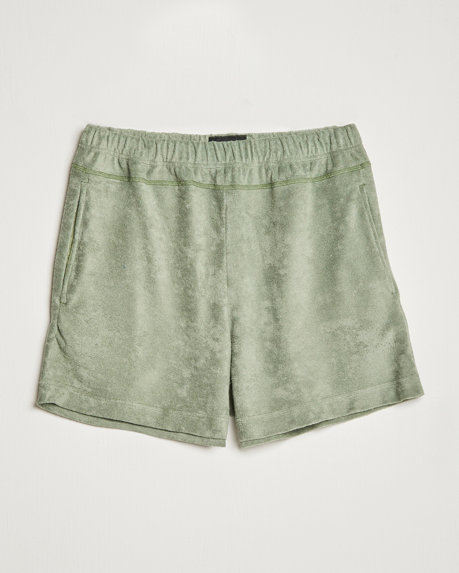 Hombres | Pantalones cortos | Howlin' | Cotton Blend Terry Shorts Agave