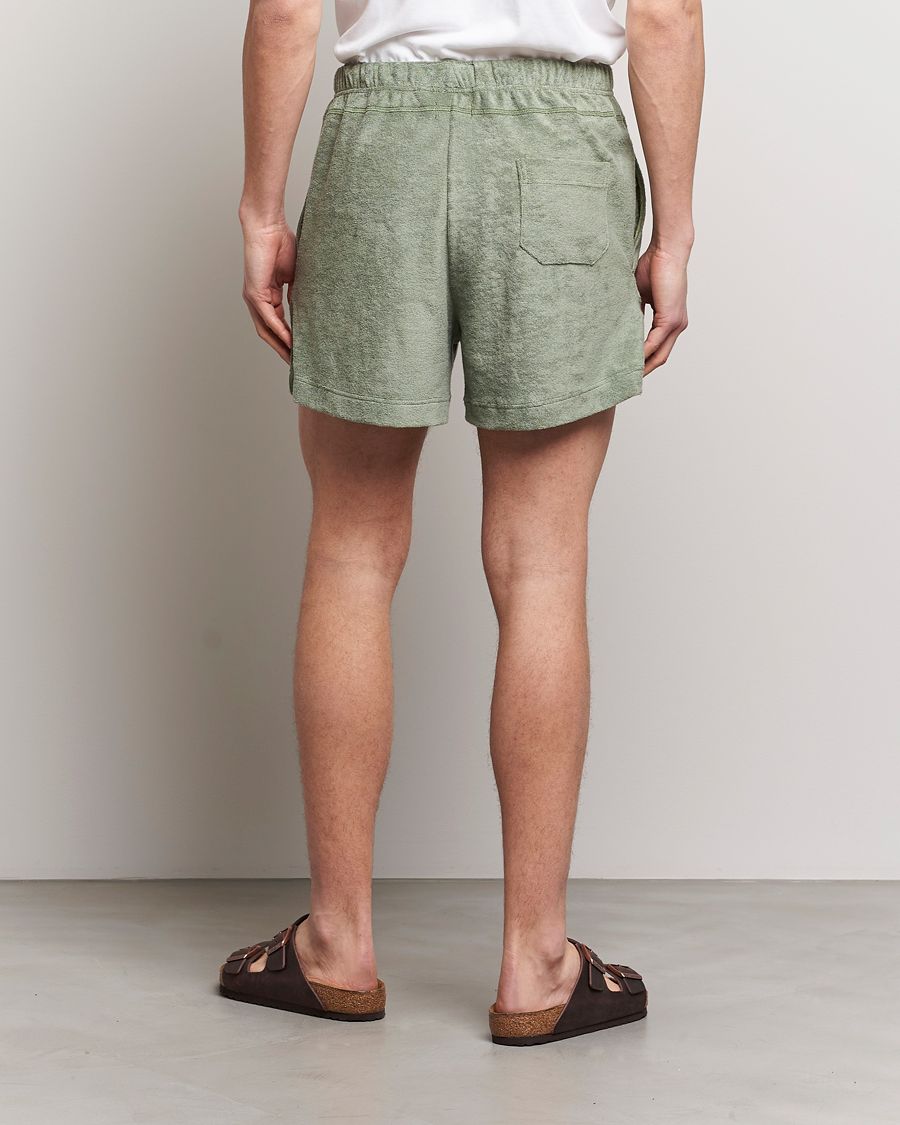 Hombres | Pantalones cortos | Howlin' | Cotton Blend Terry Shorts Agave
