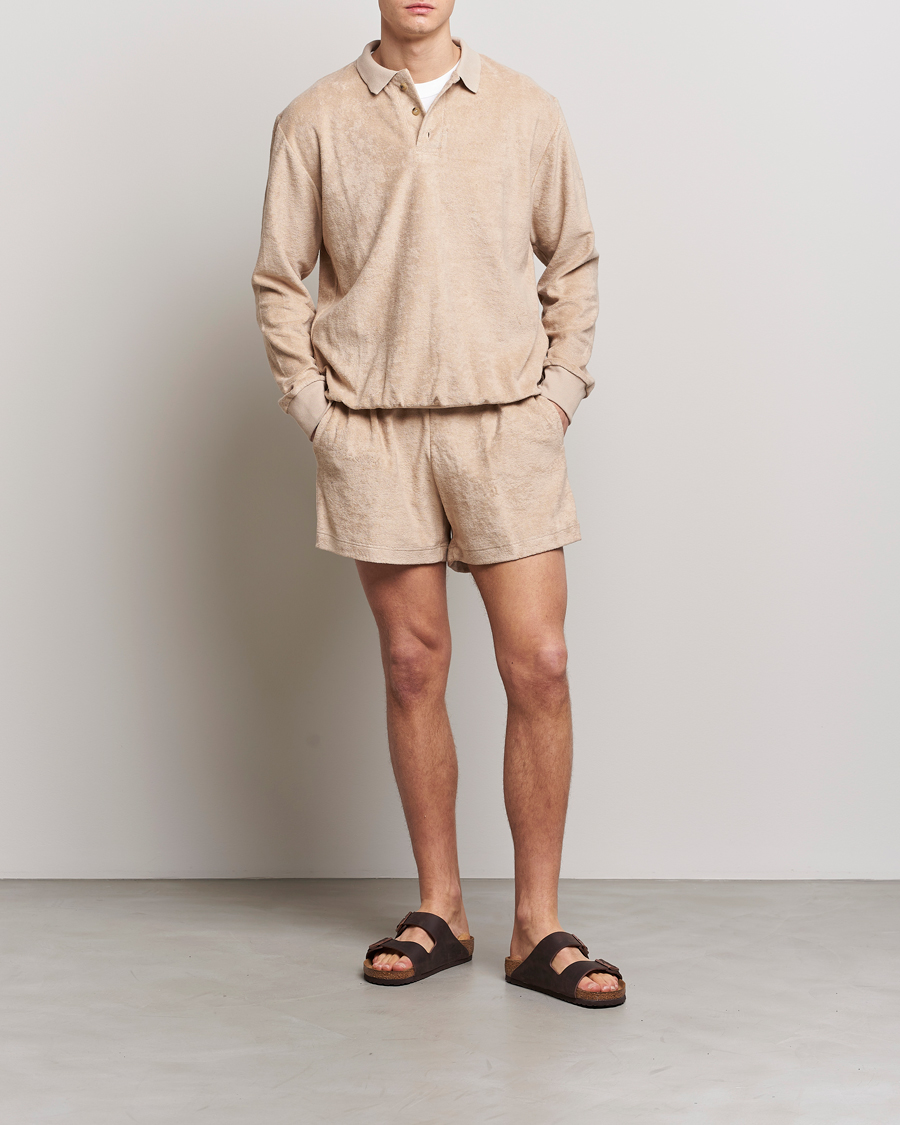 Hombres | Pantalones cortos | Howlin' | Cotton Blend Terry Shorts Cashew