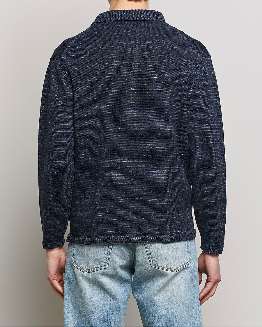 Hombres | Jerséis y prendas de punto | Inis Meáin | Washed Linen Pub Jacket Seal