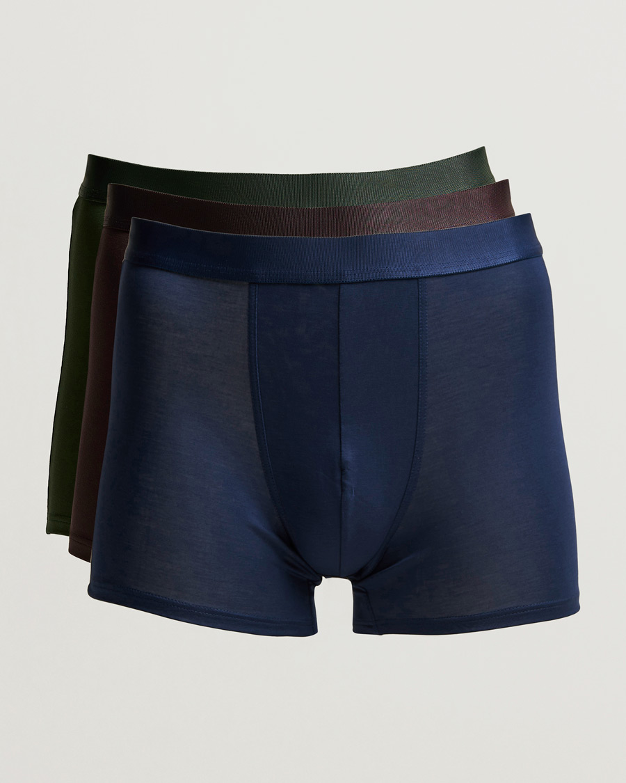 Hombres | Ropa interior y calcetines | CDLP | 3-Pack Boxer Brief Navy/Army/Brown