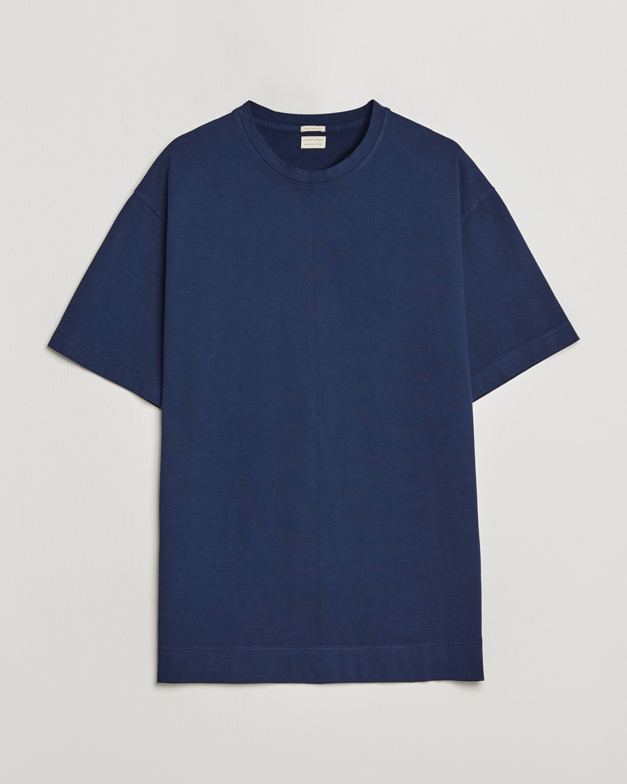 Hombres | Camisetas | Massimo Alba | Nevis Short Sleeve T-Shirt Navy