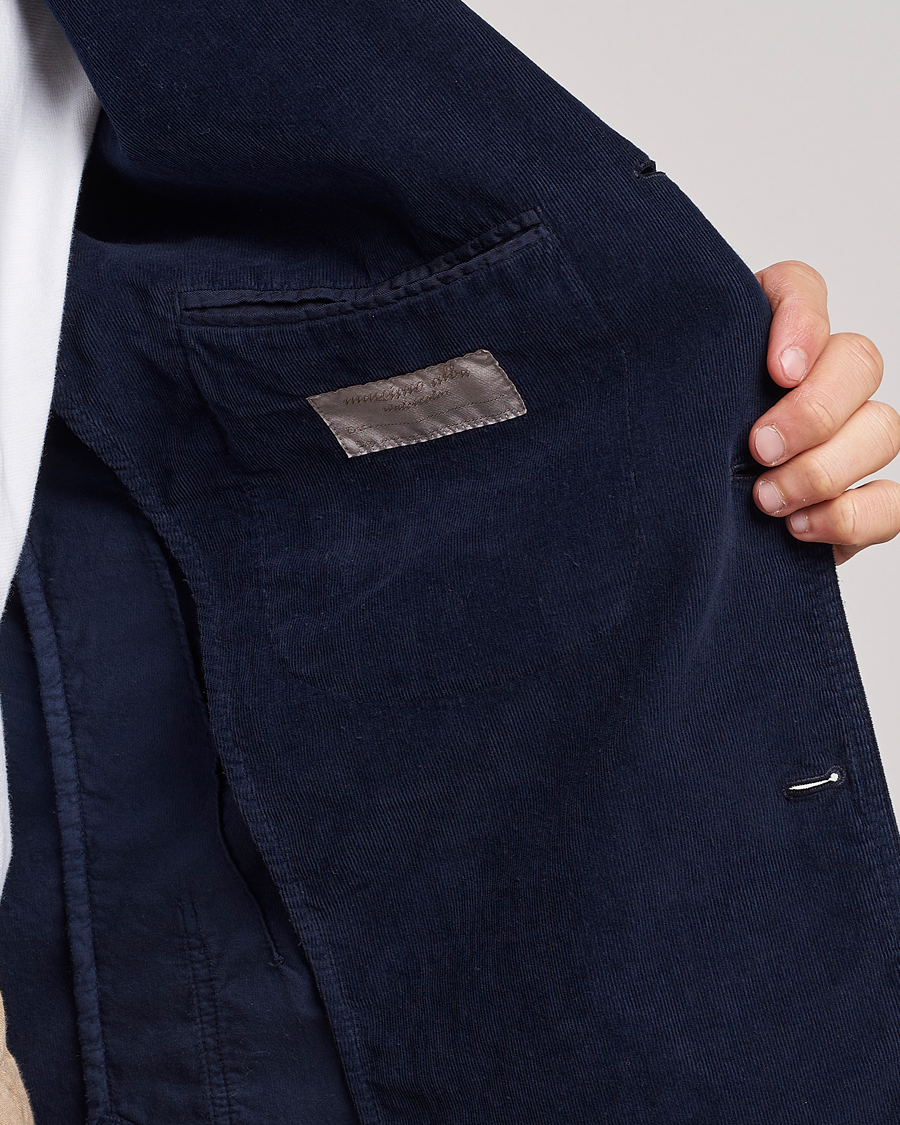 Hombres | Blazers | Massimo Alba | Baglietto Baby Corduroy Jacket Navy