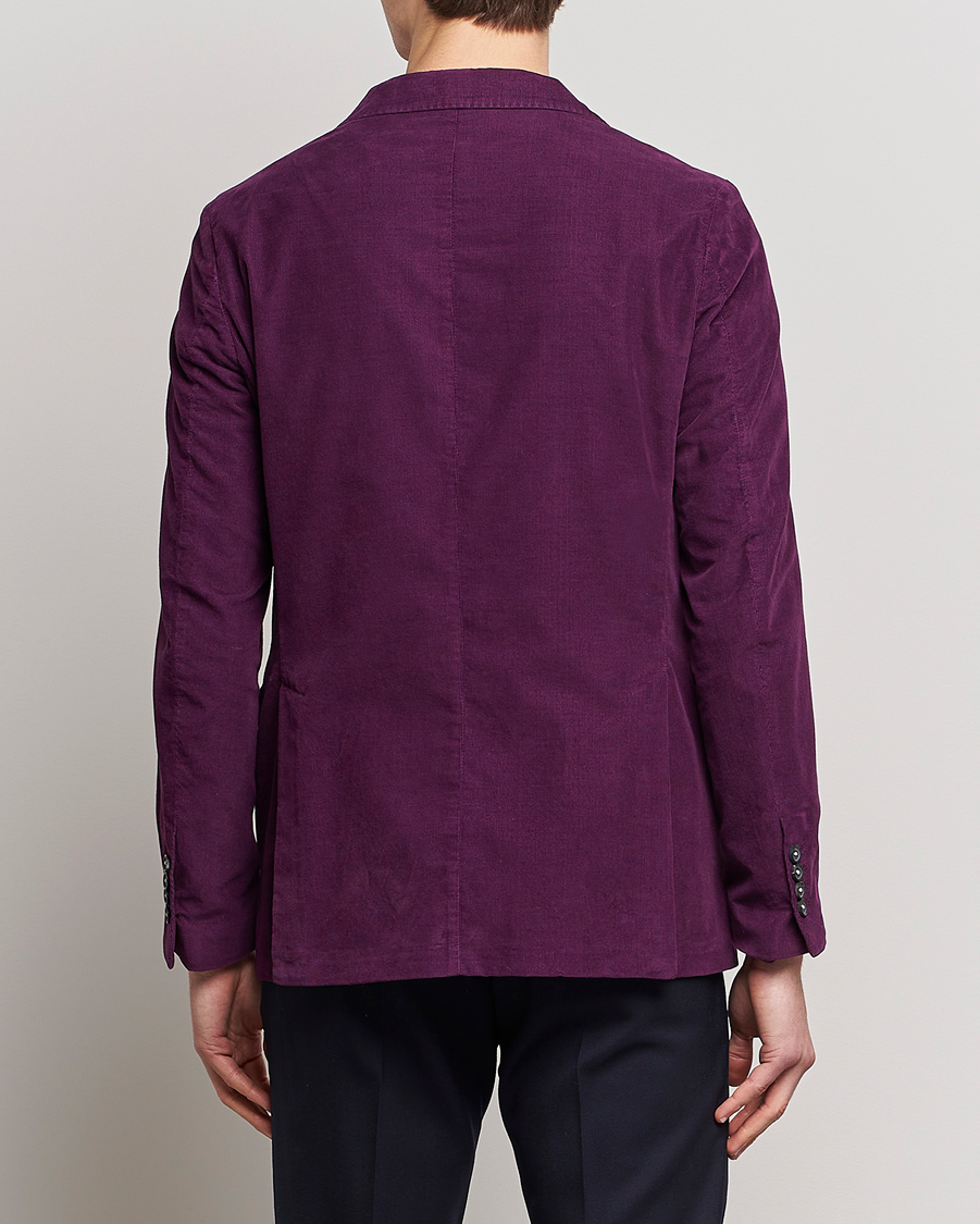 Hombres | Blazers | Massimo Alba | Baby Corduroy Blazer Plum