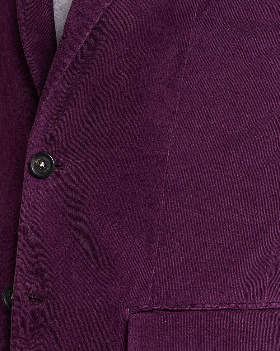 Hombres | Blazers | Massimo Alba | Baby Corduroy Blazer Plum