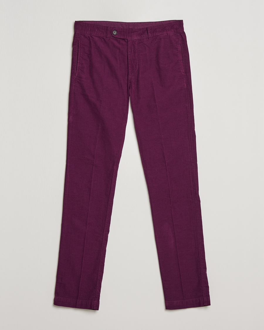 Hombres | Pantalones | Massimo Alba | Baby Corduroy Trousers Plum