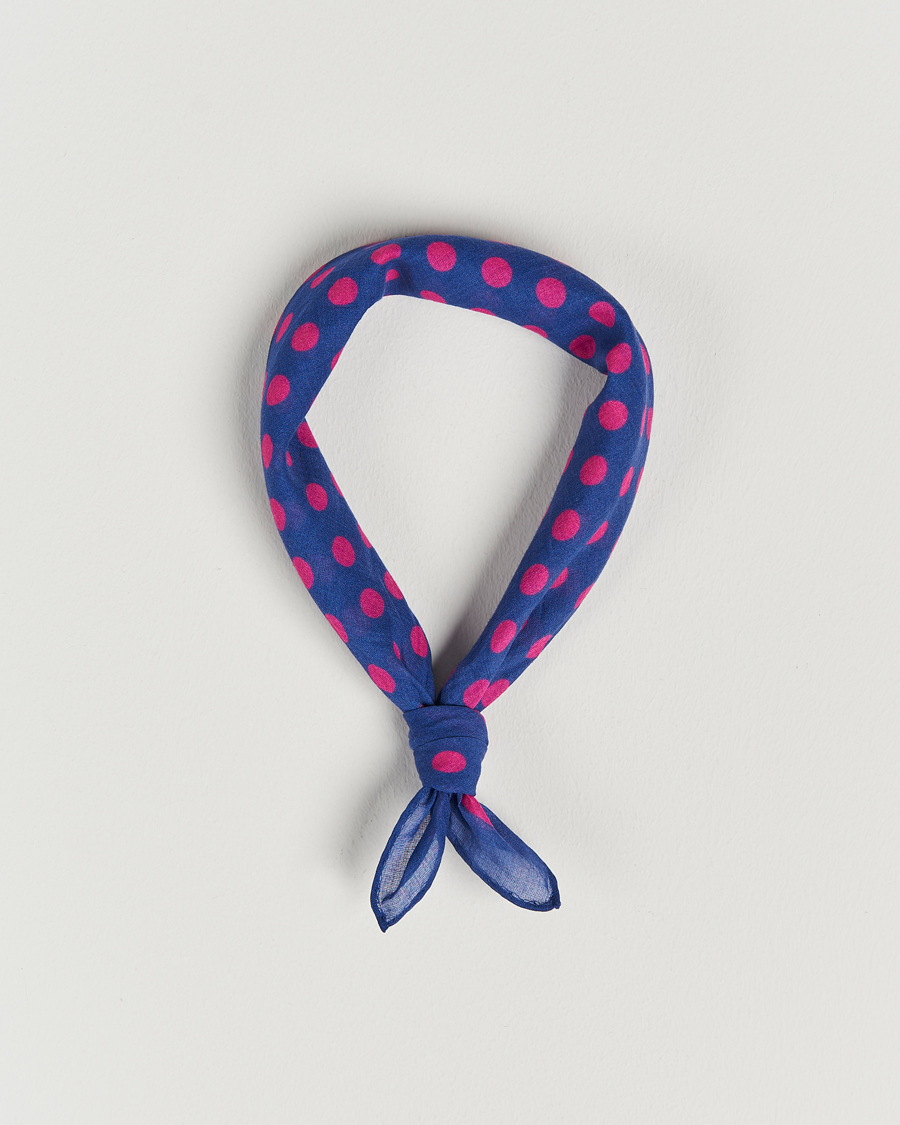 Hombres | Massimo Alba Cotton Voile Bandana Blue Massaua | Massimo Alba | Cotton Voile Bandana Blue Massaua