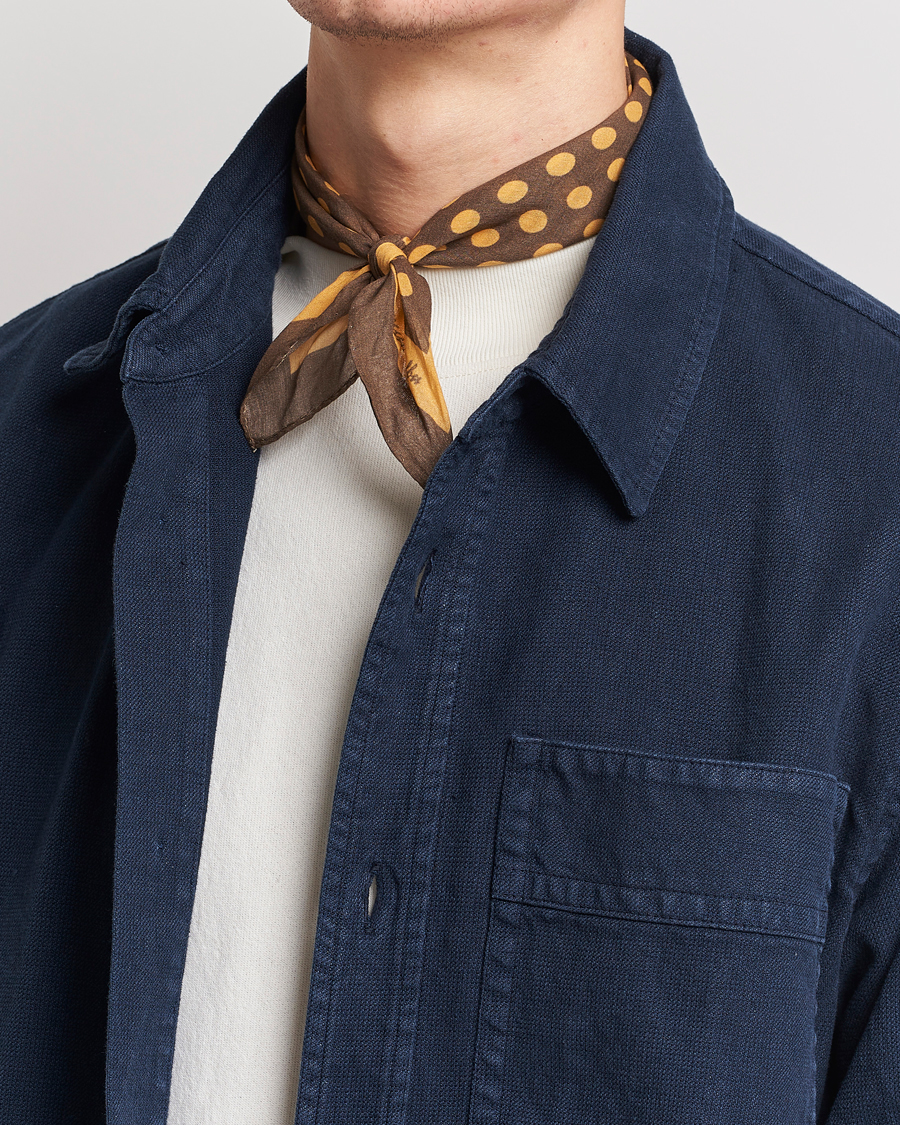 Hombres | Massimo Alba Cotton Voile Bandana Cacao | Massimo Alba | Cotton Voile Bandana Cacao