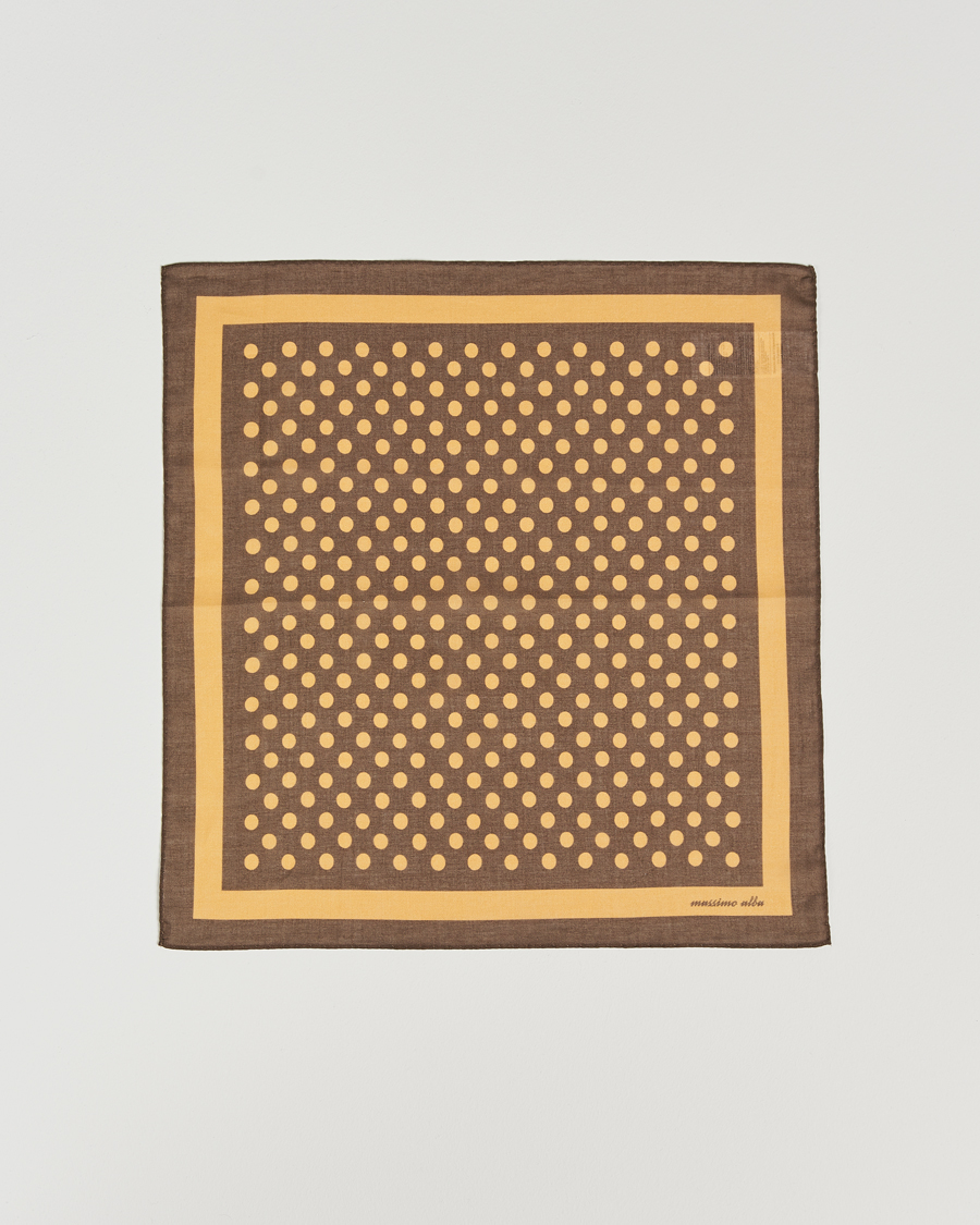 Hombres | Massimo Alba Cotton Voile Bandana Cacao | Massimo Alba | Cotton Voile Bandana Cacao