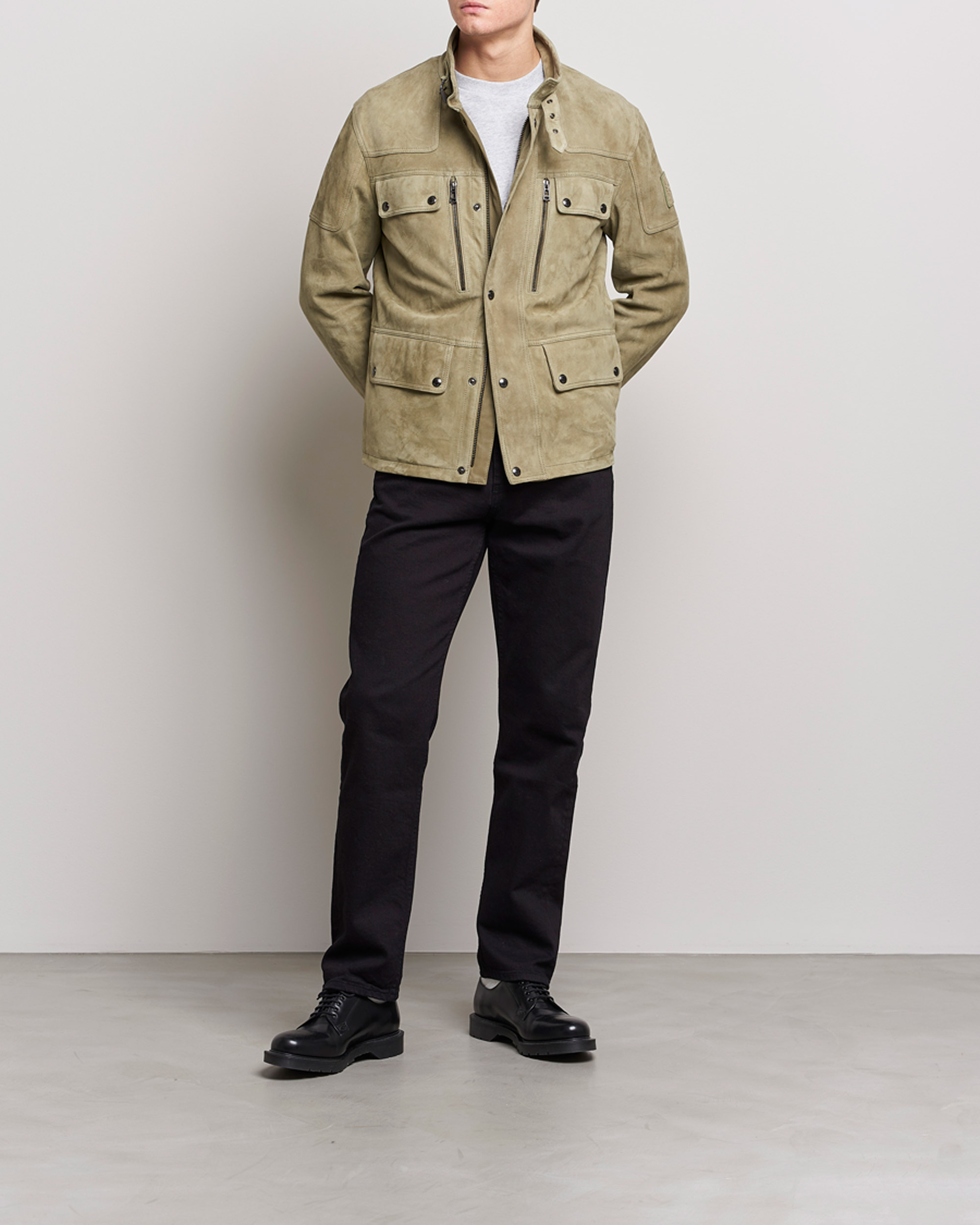 Hombres | Abrigos y chaquetas | Belstaff | Dene Suede Field Jacket Aloe