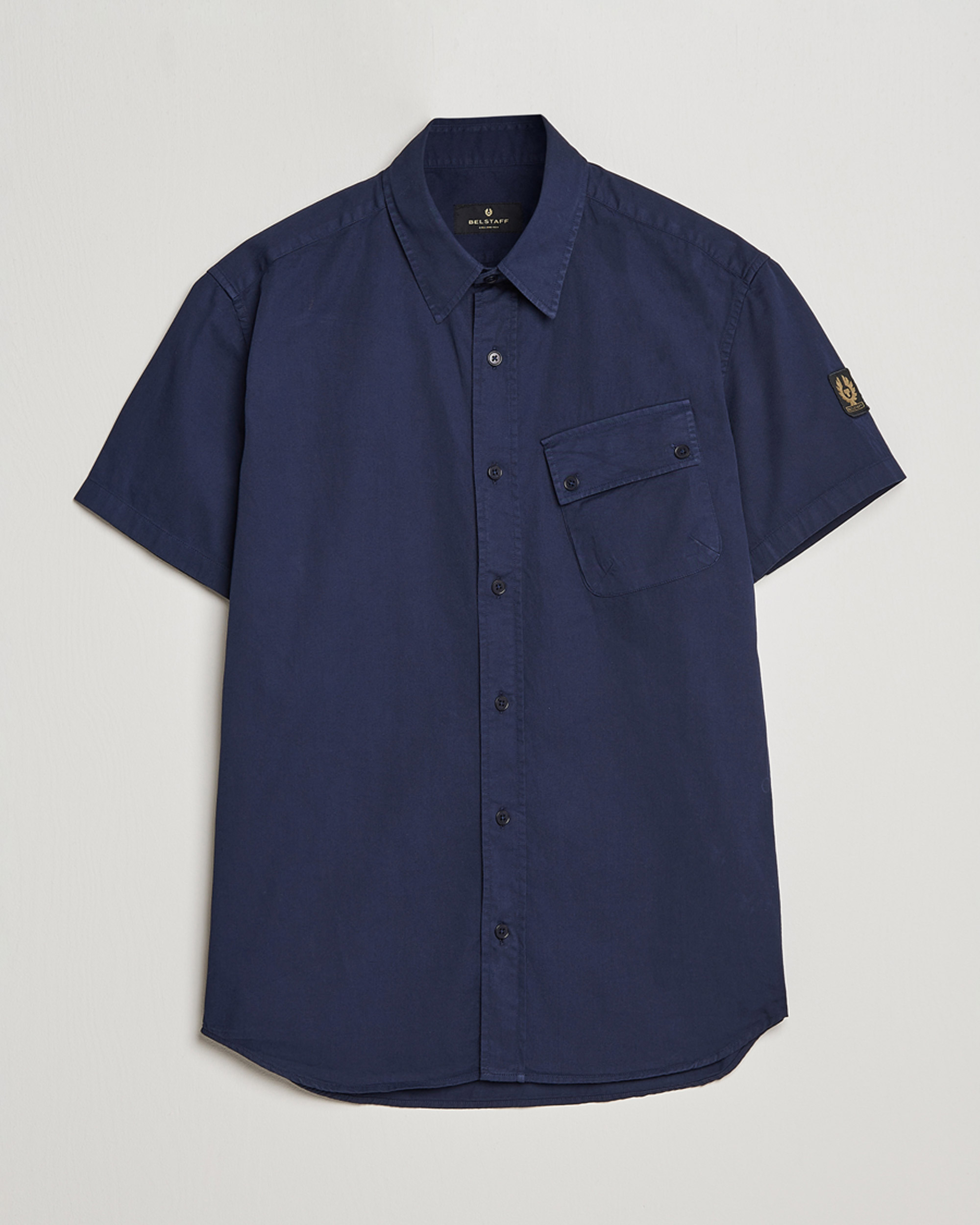 Hombres | Camisas | Belstaff | Short Sleeve Pitch Shirt Neep Navy