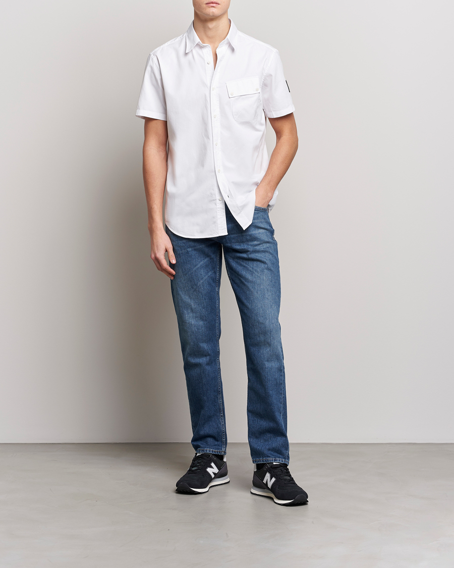 Hombres | Camisas | Belstaff | Short Sleeve Pitch Shirt White