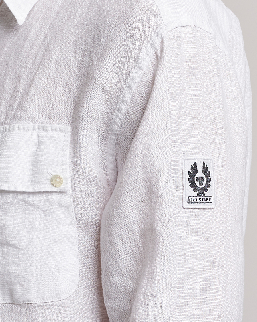 Hombres | Camisas | Belstaff | Pitch Linen Pocket Shirt White