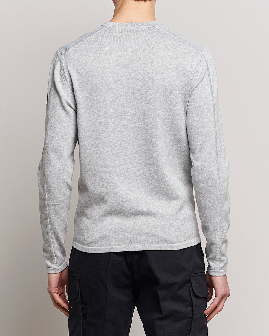 Hombres | Jerséis y prendas de punto | Belstaff | Curve Cotton Crew Neck Old Silver Heather