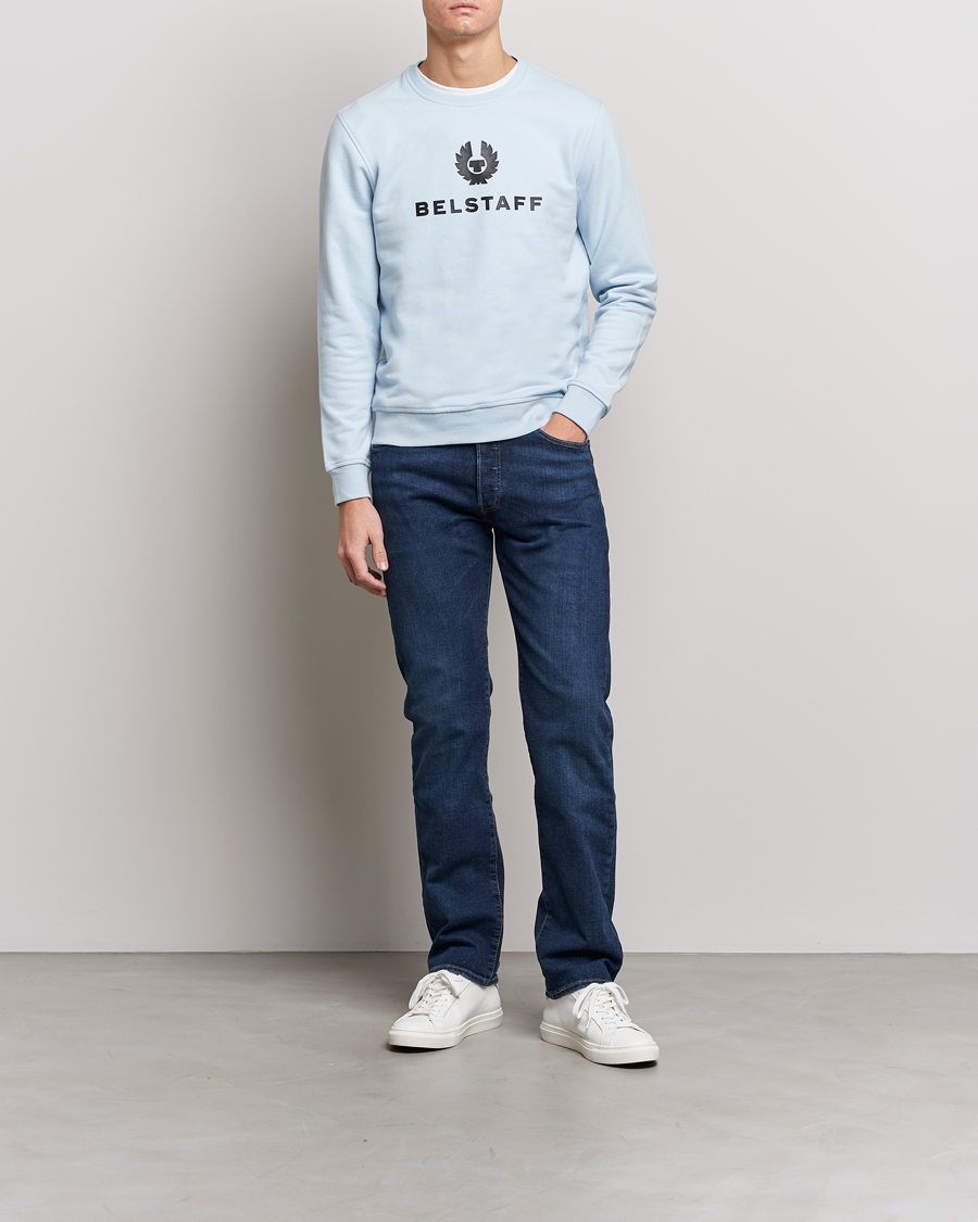 Hombres | Jerséis y prendas de punto | Belstaff | Signature Crewneck Sky Blue