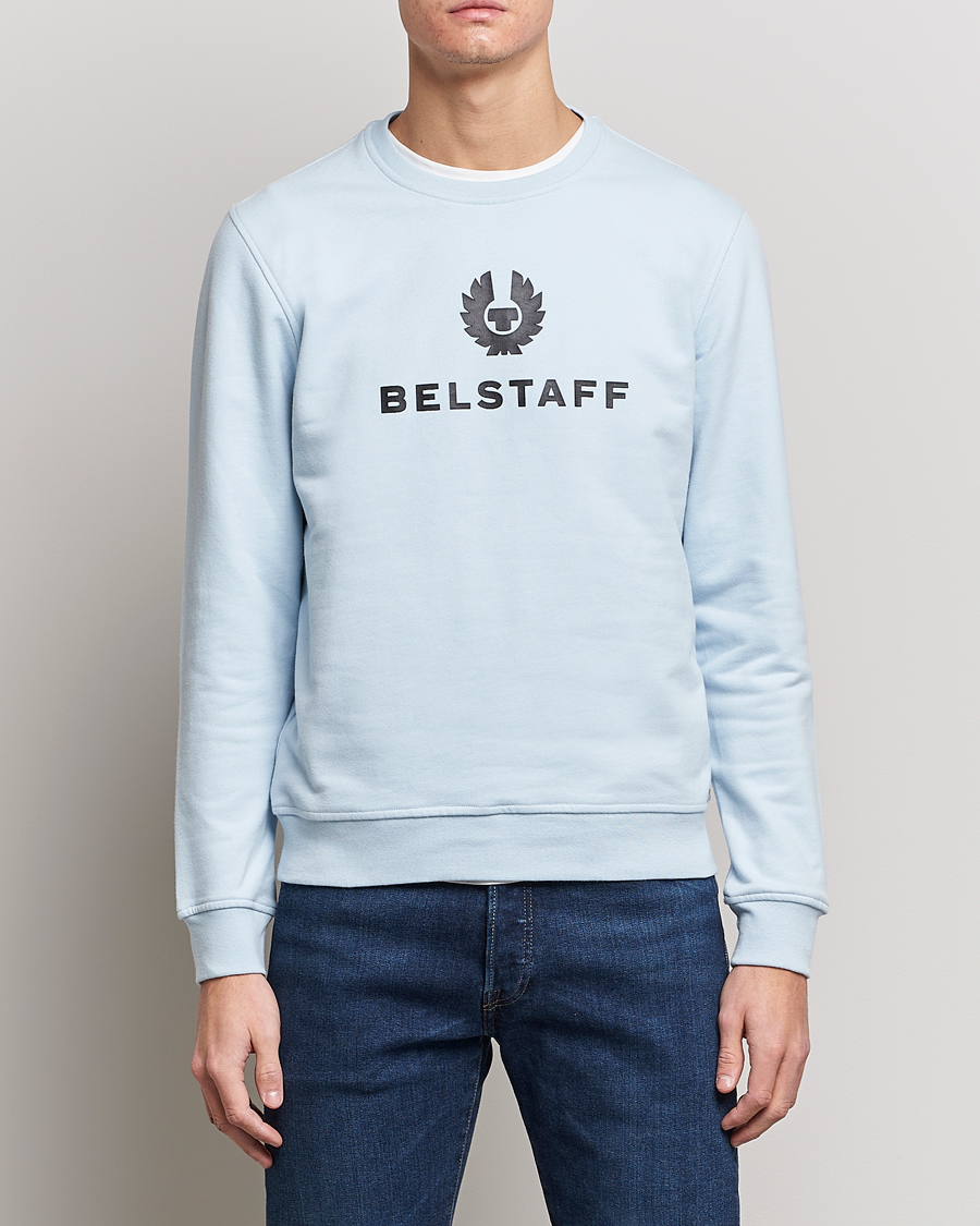 Hombres | Jerséis y prendas de punto | Belstaff | Signature Crewneck Sky Blue