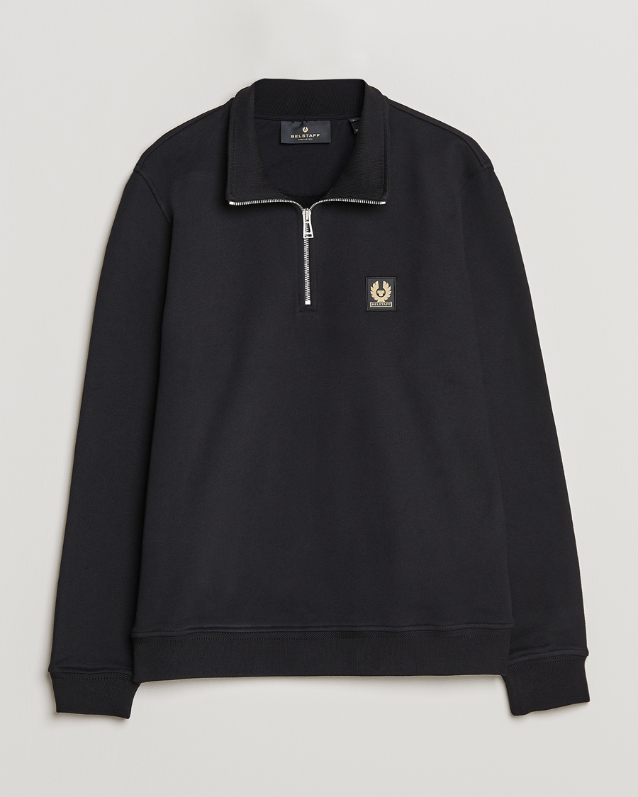 Hombres | Jerséis y prendas de punto | Belstaff | Signature Half Zip Sweatshirt Black