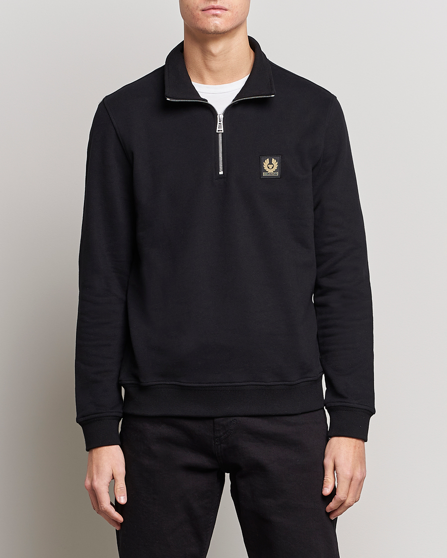 Hombres | Jerséis y prendas de punto | Belstaff | Signature Half Zip Sweatshirt Black