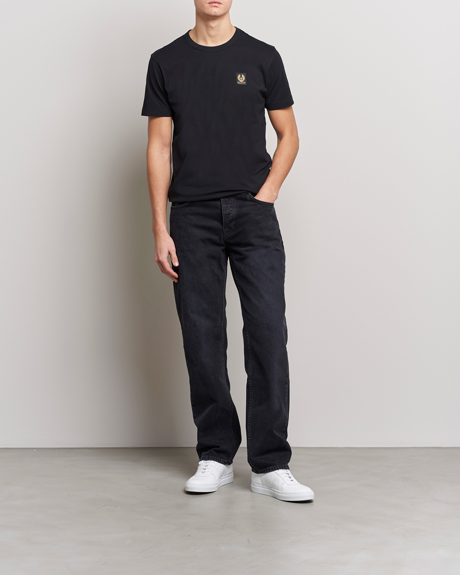 Hombres | Camisetas | Belstaff | Cotton Logo T-Shirt BLACK