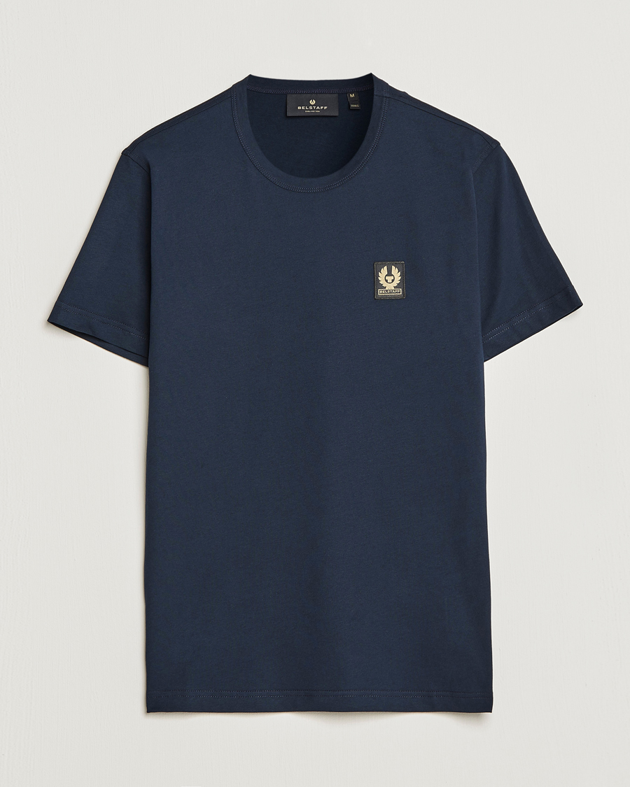 Hombres | Camisetas | Belstaff | Cotton Logo T-Shirt Dark Ink
