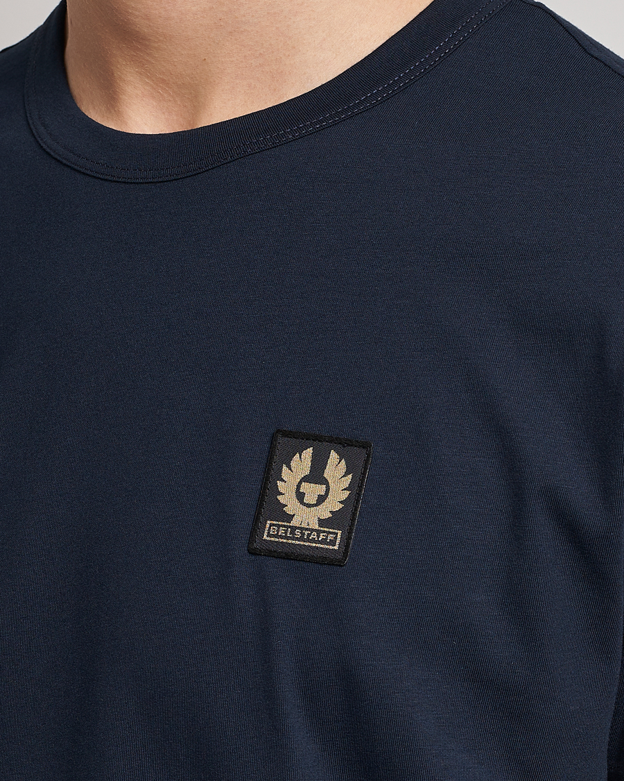 Hombres | Camisetas | Belstaff | Cotton Logo T-Shirt Dark Ink