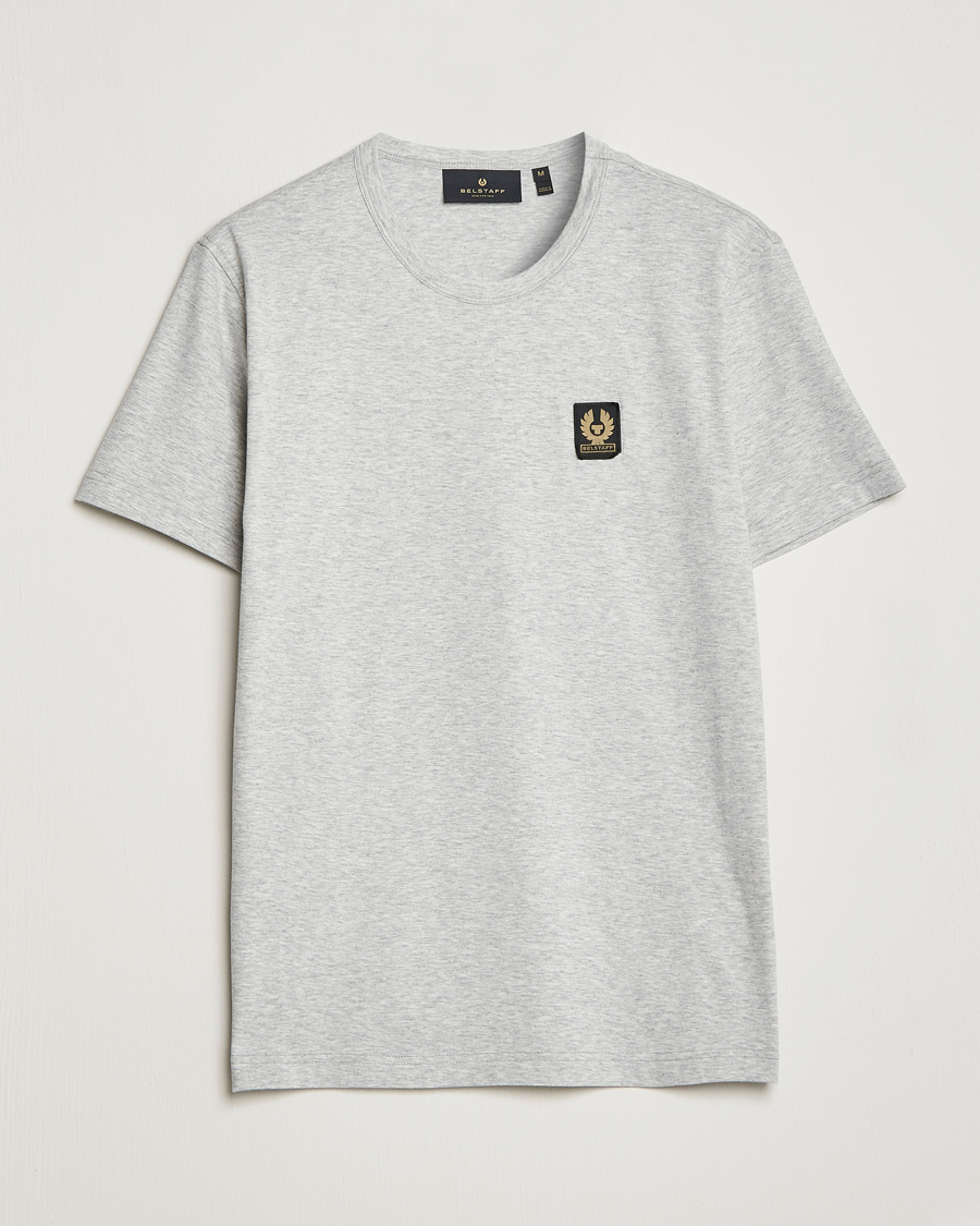 Hombres | Camisetas | Belstaff | Cotton Logo T-Shirt Old Silver Heather