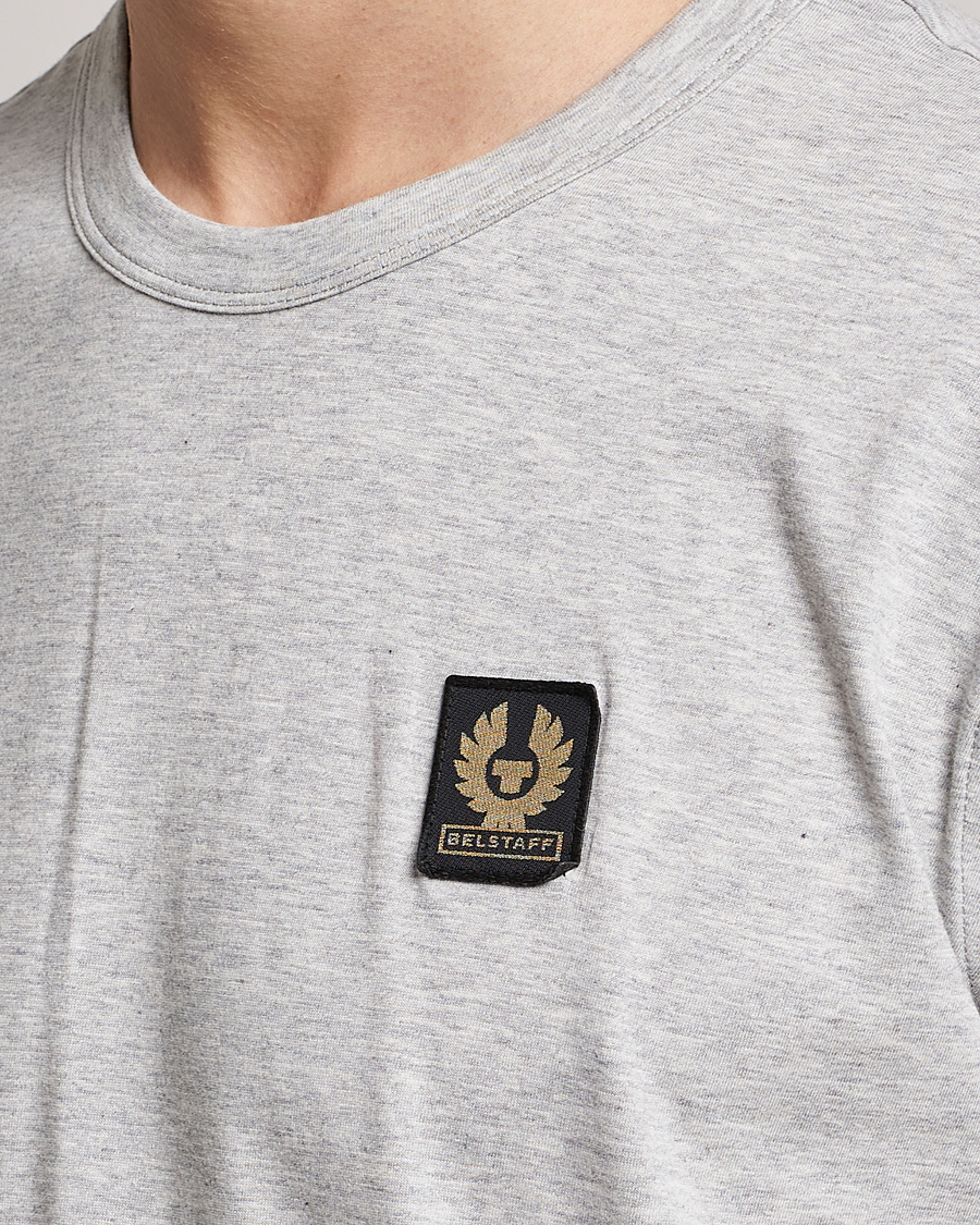 Hombres | Camisetas | Belstaff | Cotton Logo T-Shirt Old Silver Heather
