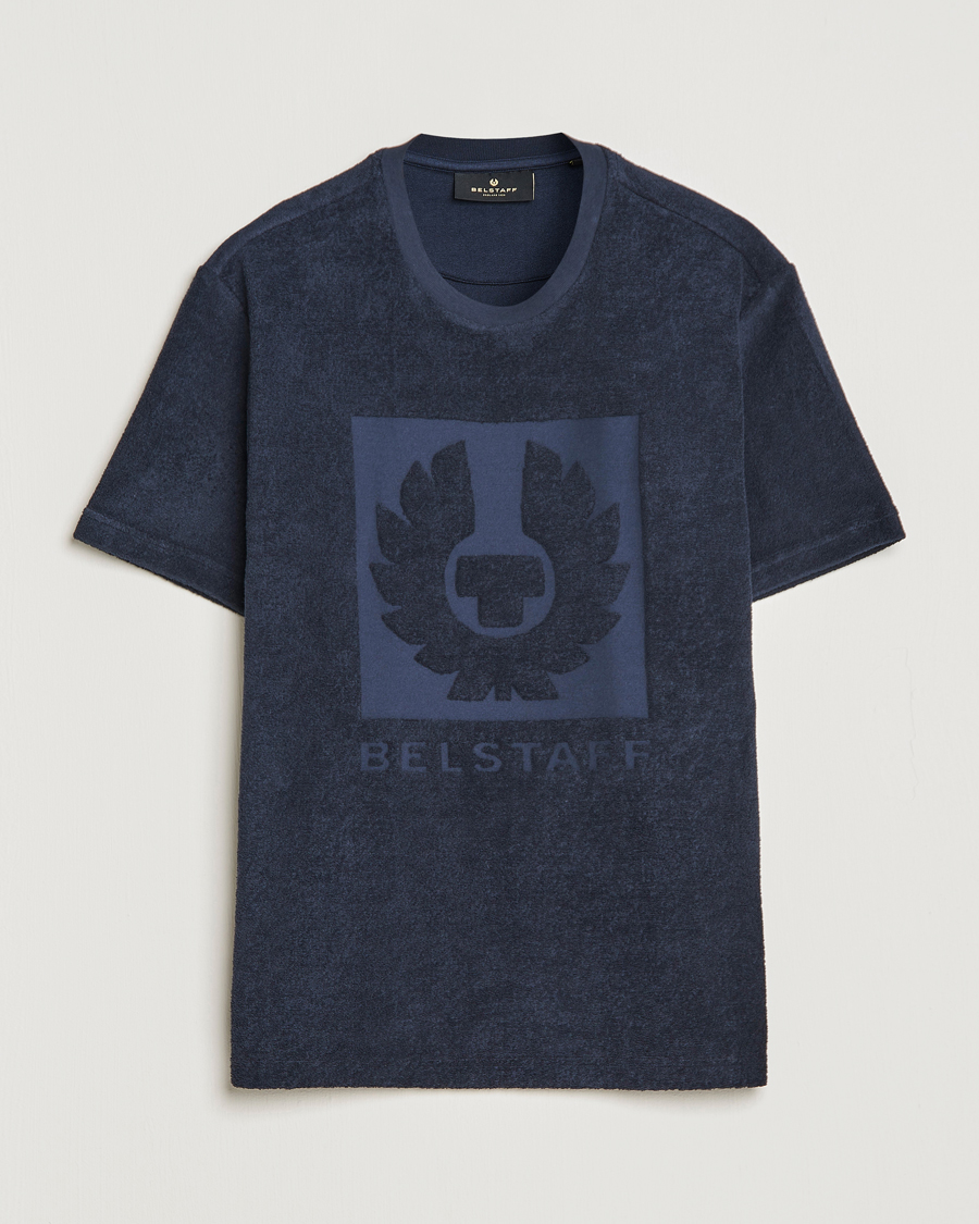 Hombres | Camisetas | Belstaff | Turret Terry Logo T-Shirt Dark Ink