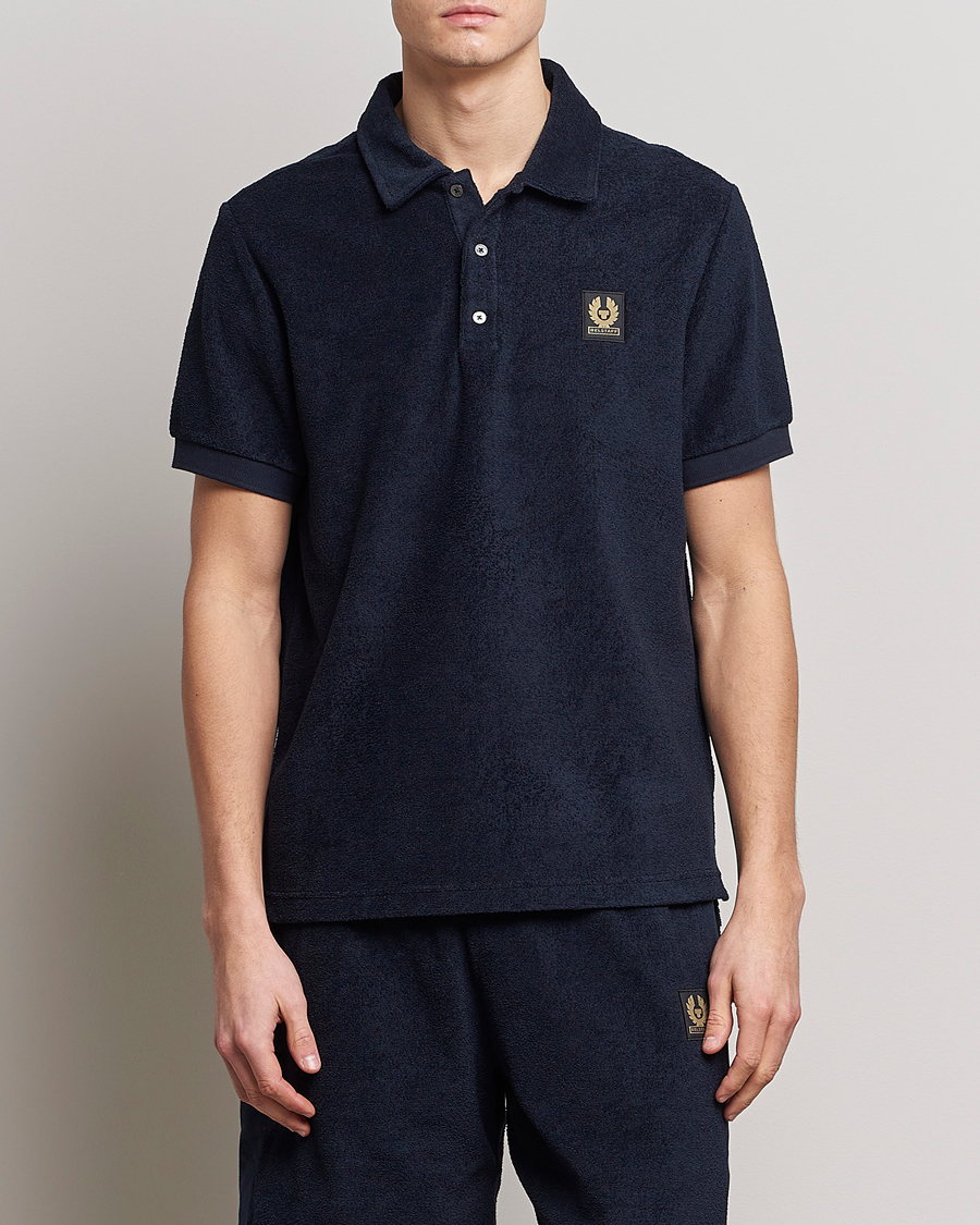 Hombres | Polos | Belstaff | Tether Terry Polo Dark Ink