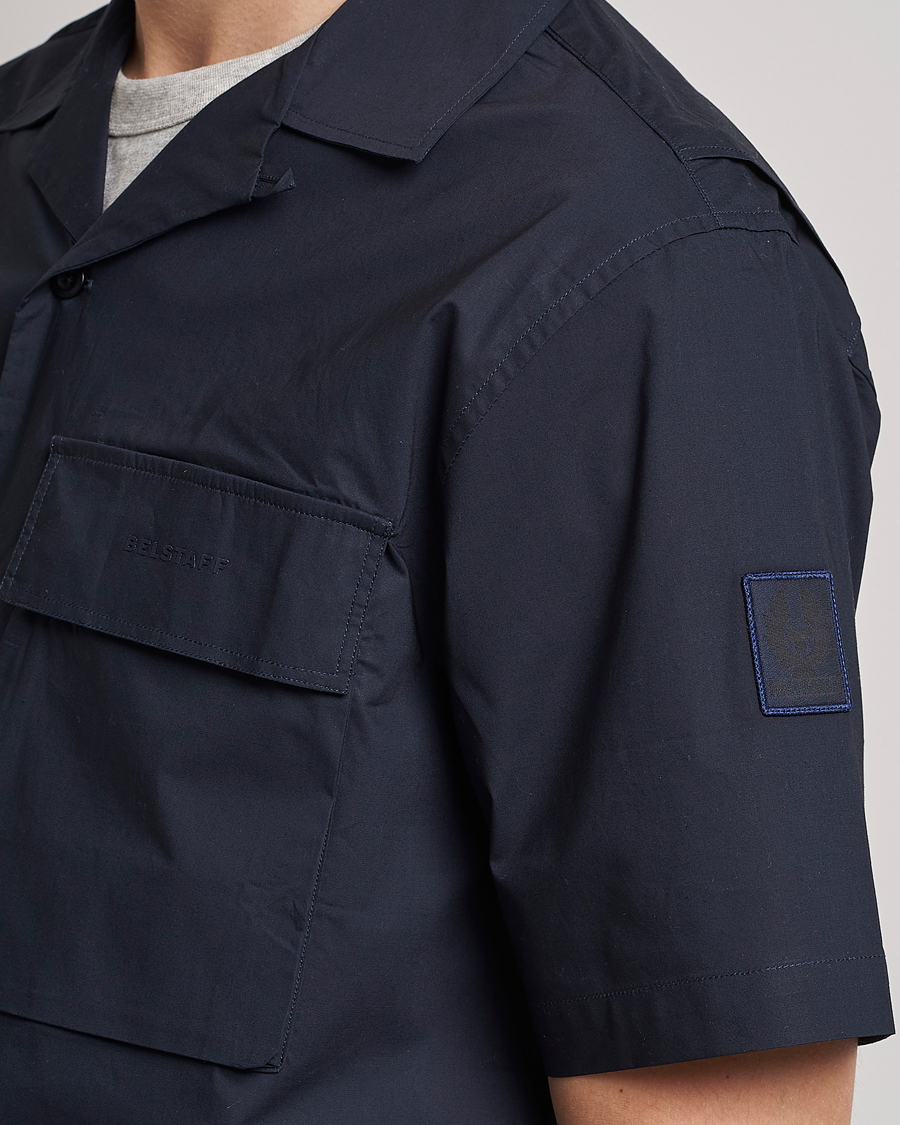 Hombres | Camisas | Belstaff | Rove Short Sleeve Shirt Dark ink