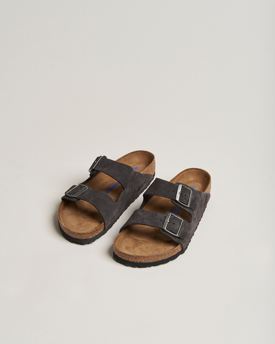 Hombres | BIRKENSTOCK Arizona Soft Footbed Velvet Grey Suede | BIRKENSTOCK | Arizona Soft Footbed Velvet Grey Suede
